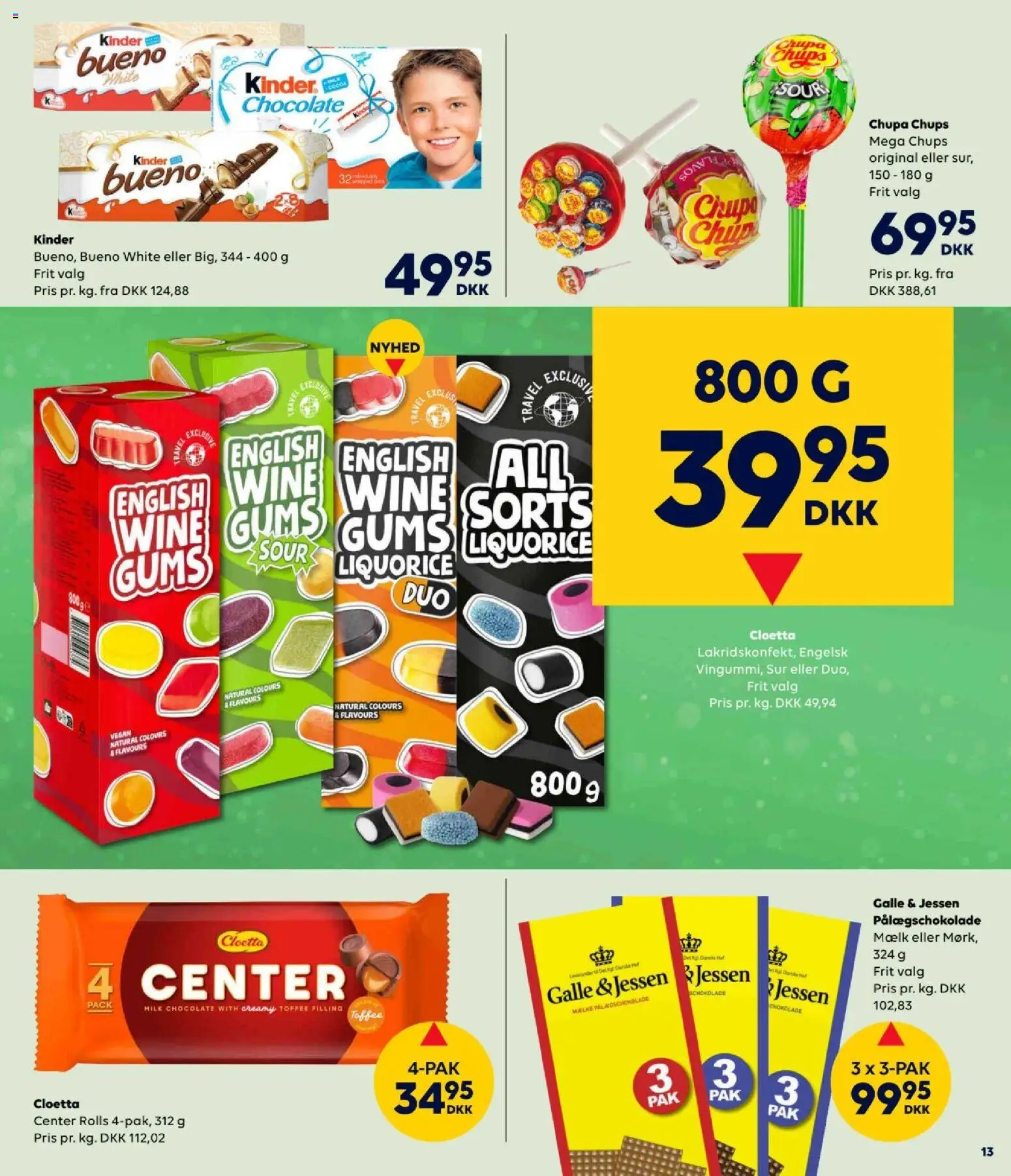 Bordershop tilbudsavis – gyldig fra 01/06/2026 | Side: 13 | Produkter: Mælk, Chokolade, Chips, Pålægschokolade