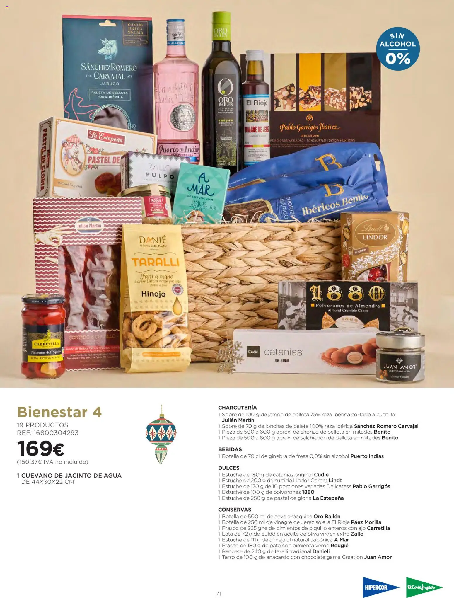 El Corte Inglés Cestas Navidad 2026 │ válido desde el 08/10/2026 | Página: 71 | Productos: Chocolate, Lindor, Dulces, Pato
