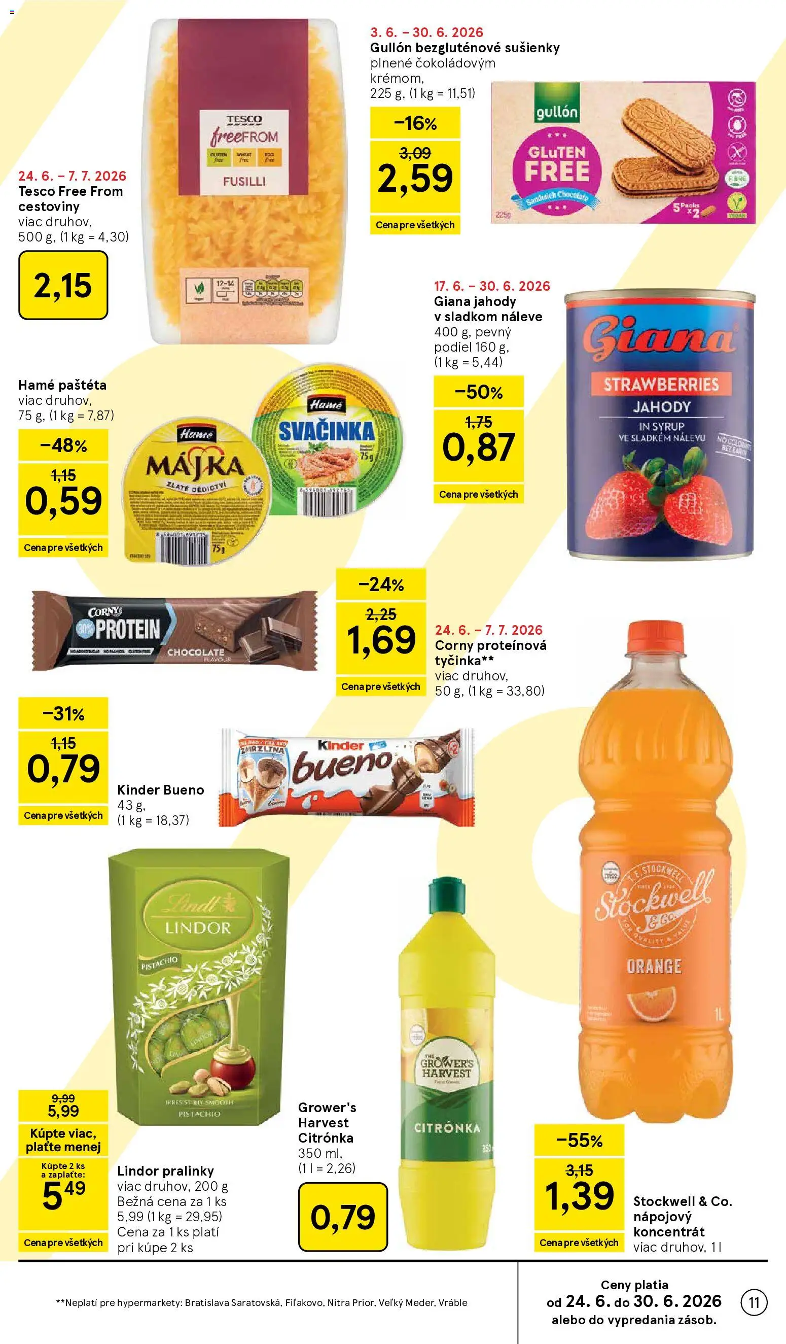 Nové Tesco akcie – leták je platný od 24.06.2026 | Strana: 11