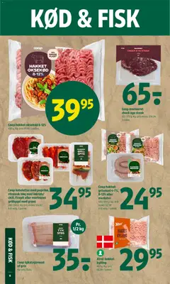 Coop koteletter med paprika, ribsteak bbq med lakrids/chili, firepit eller marineret grillspyd med grønt, Koteletter med paprika, ribsteak bbq med lakrids/chili, firepit eller marineret grillspyd med grønt gyldig fra 11.06.2026 | Side: 6 | Produkter: Fisk, Koteletter, Oksekød, Grill