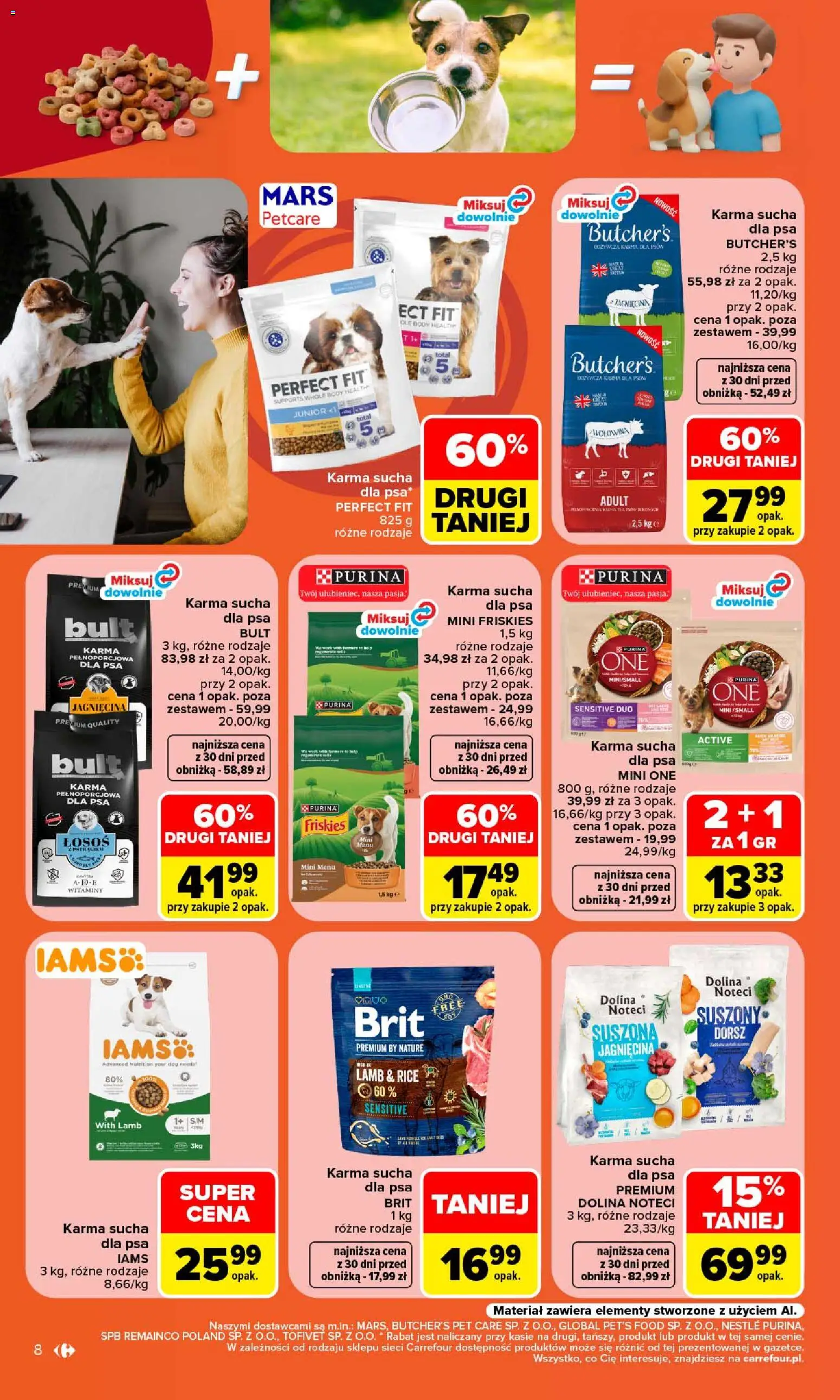 Carrefour gazetka - Pupilove od 14.09.2026 | Strona: 10 | Produkty: Dorsz, Łosoś, Wołowina, Karma dla psów