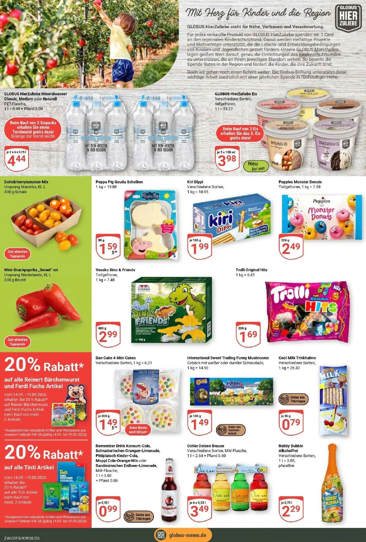 Globus Prospekt Zwickau (ab 14.09.2026) » Angebote online | Seite: 23 | Produkte: Gouda, Mineralwasser, Monster, Eis