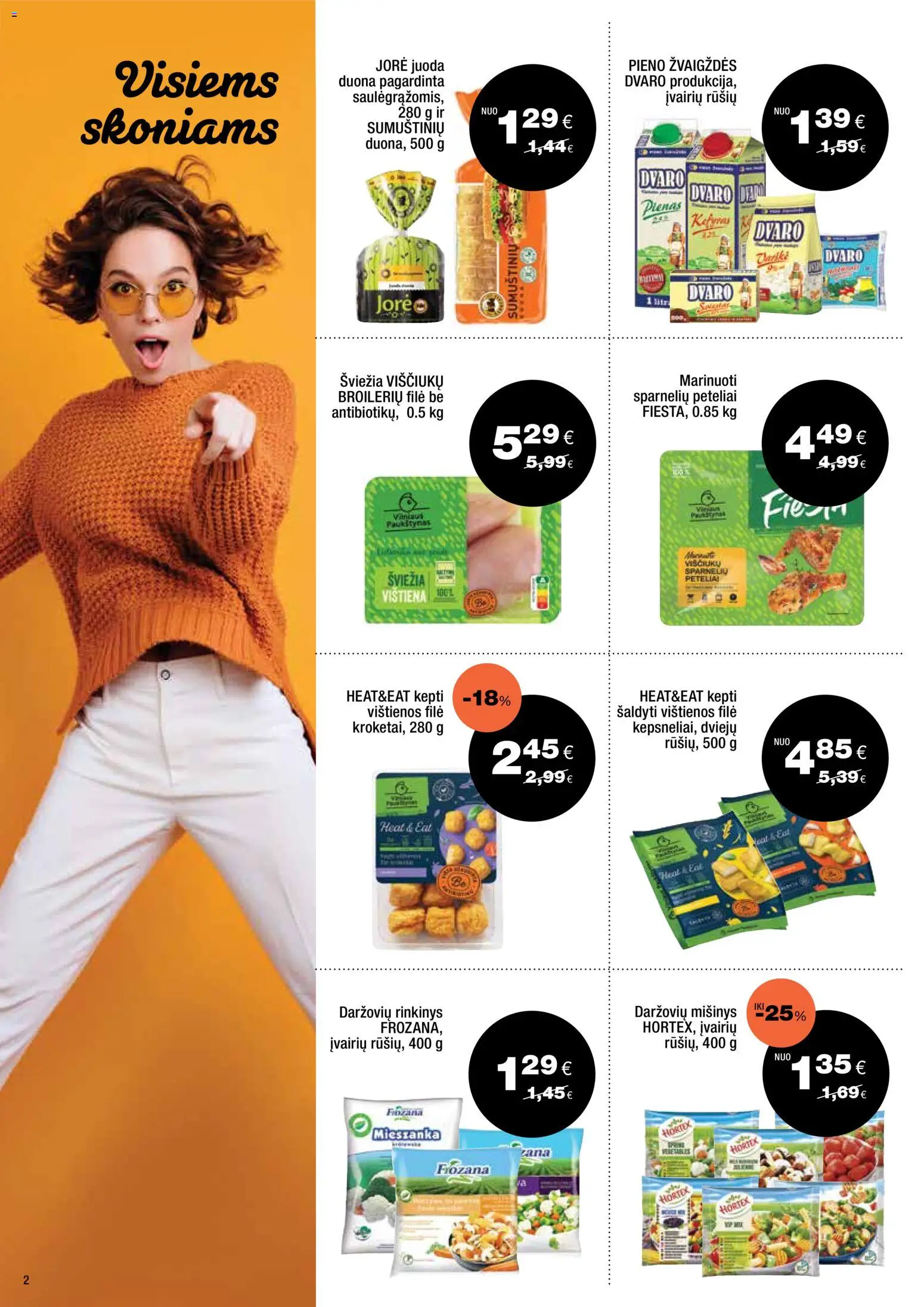 Express market akcijos nuo 2026.10.25 | Puslapis: 2 | Prekių: Vištienos, Viščiukų, Duona, Vištiena
