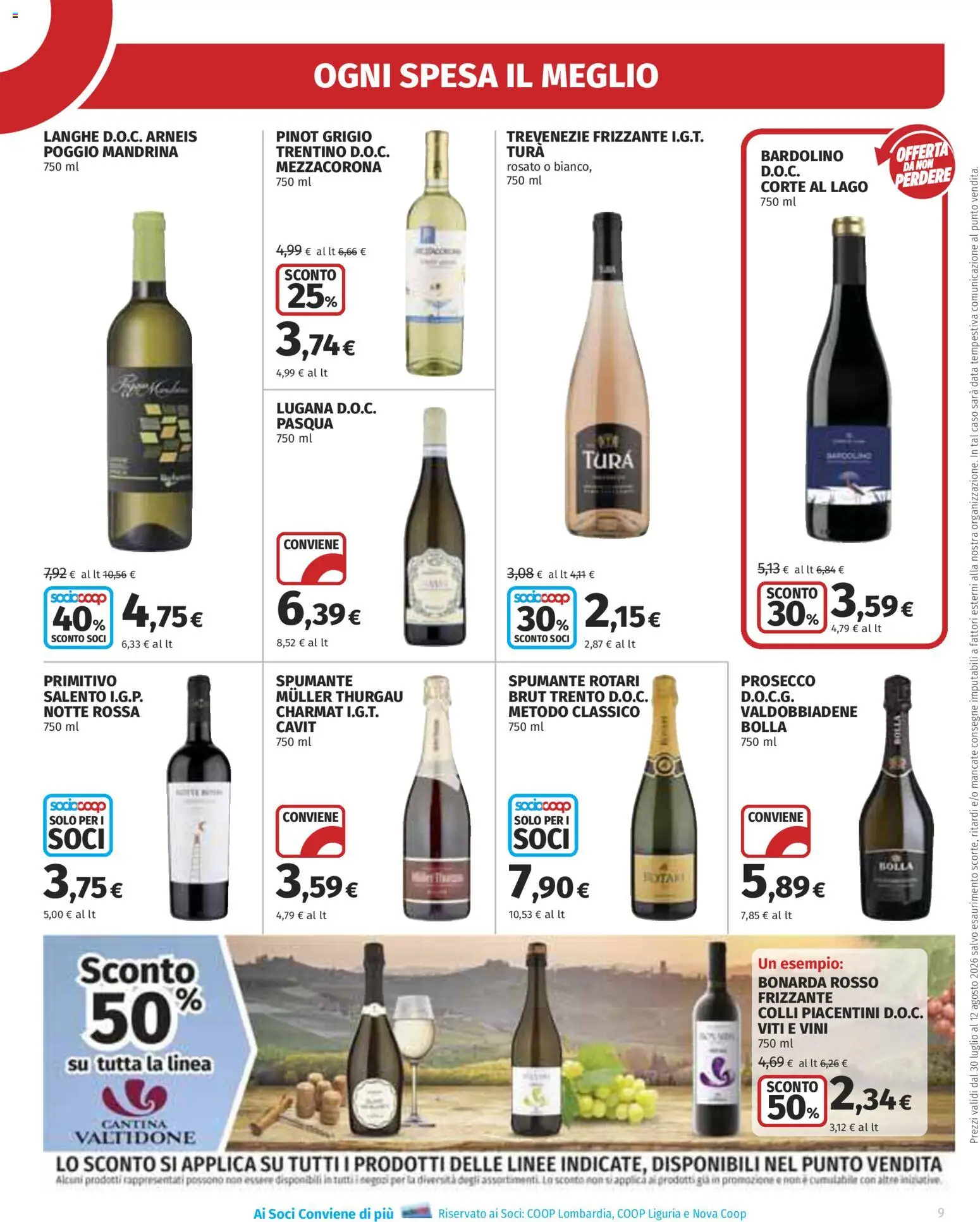 Volantino Ipercoop del 30/07/2026 | Pagina: 9 | Prodotti: Prosecco, Spumante
