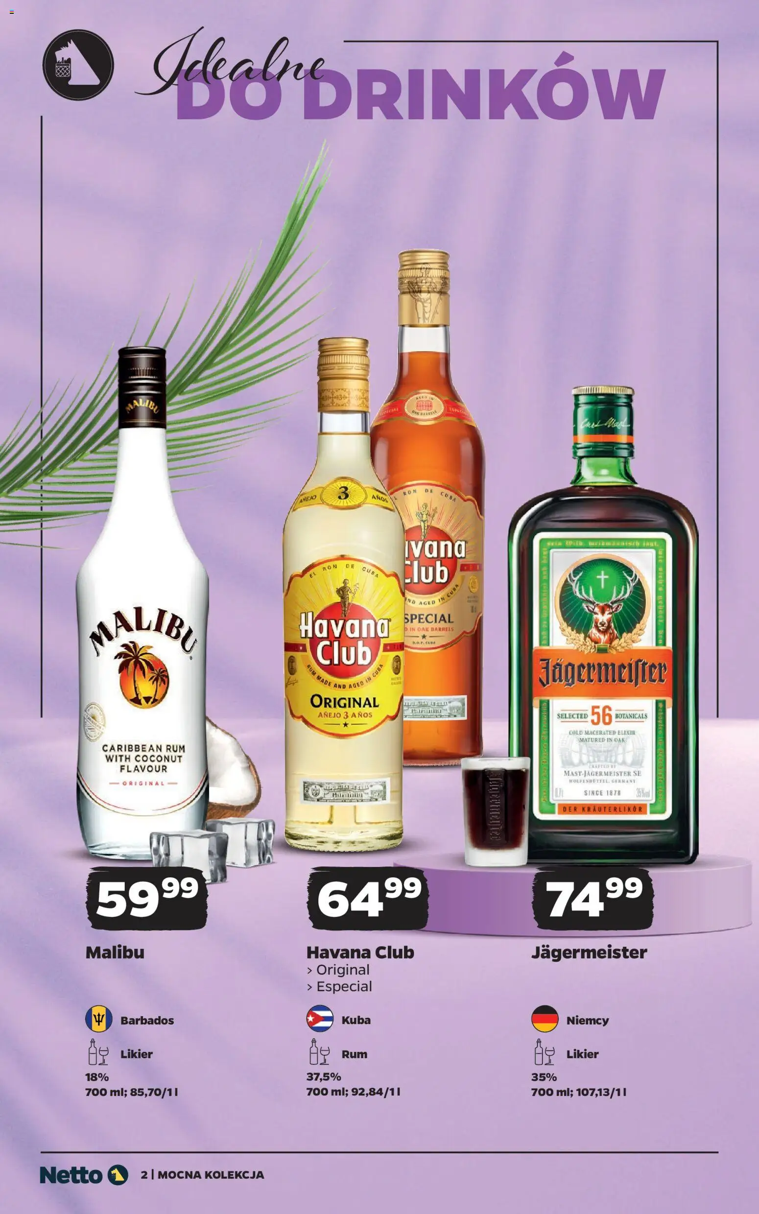 Netto gazetka - Alkohole mocne od 20.07.2026 | Strona: 2 | Produkty: Jagermeister, Rum