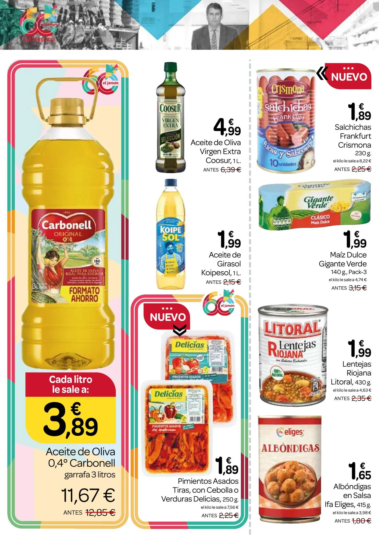 Supermercados El Jamón folleto │ válido desde el 30/07/2026 | Página: 14 | Productos: Aceite, Jamón, Aceite de oliva, Παγωμένο τσάι