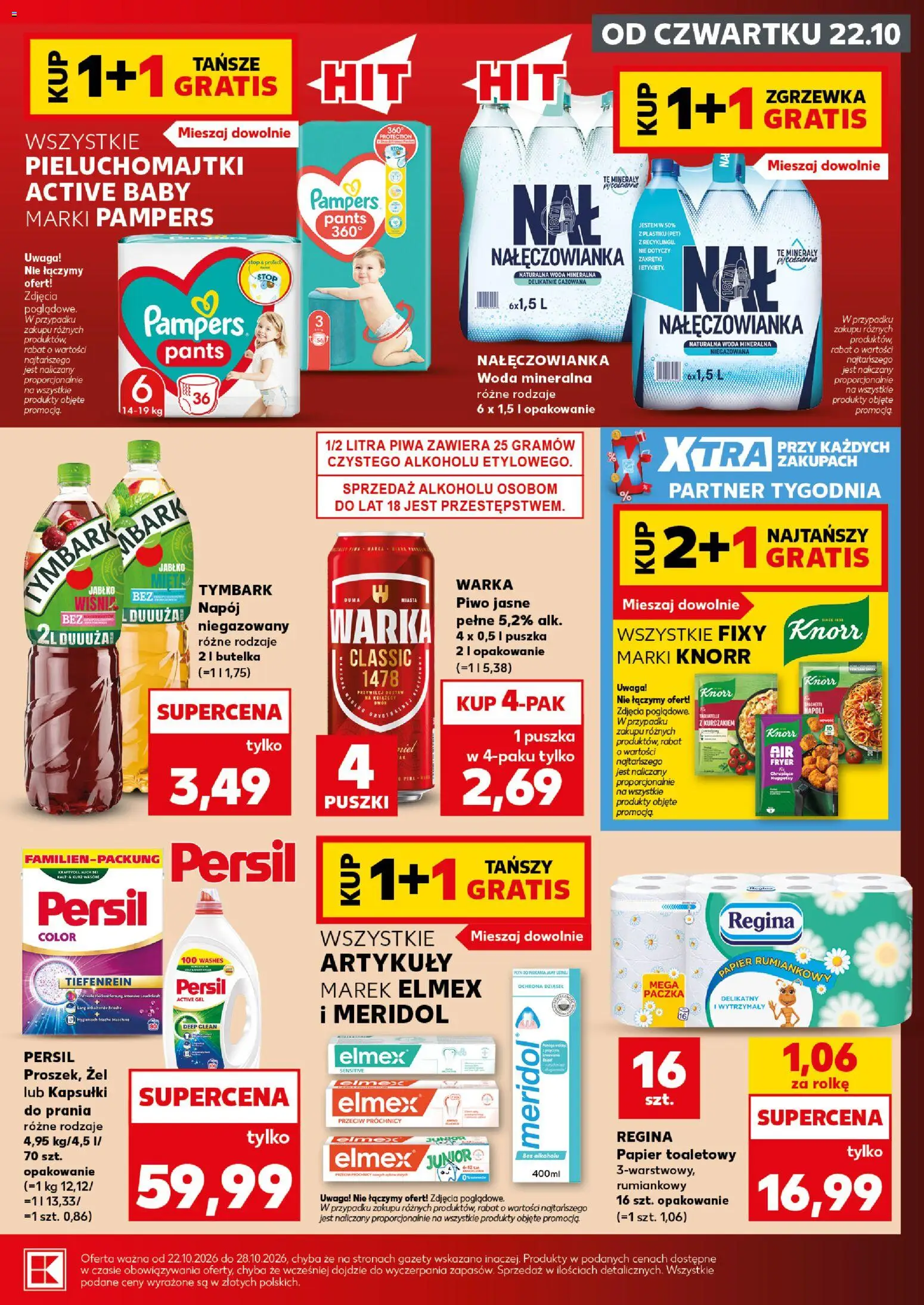 Kaufland Polsko leták - Mocny start od 26.10.2026 | Strana: 11 | Produkty: Elmex Junior, Knorr, Pampers, Persil
