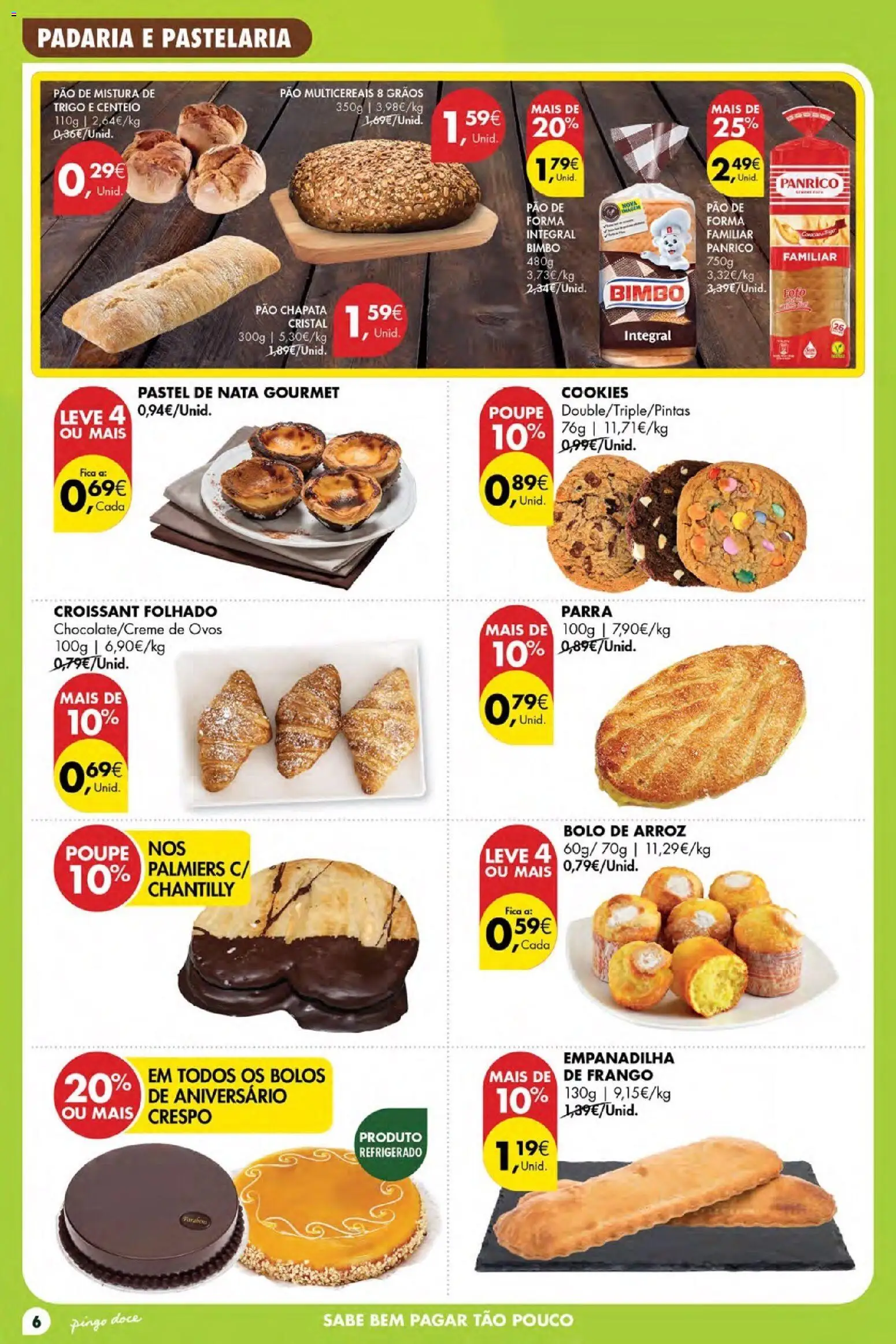 Pingo Doce Poupe Esta Semana Açores │ válido de 28.05.2026 | Página: 6 | Produtos: Pão de forma, Bolo, Centeio, Ovos