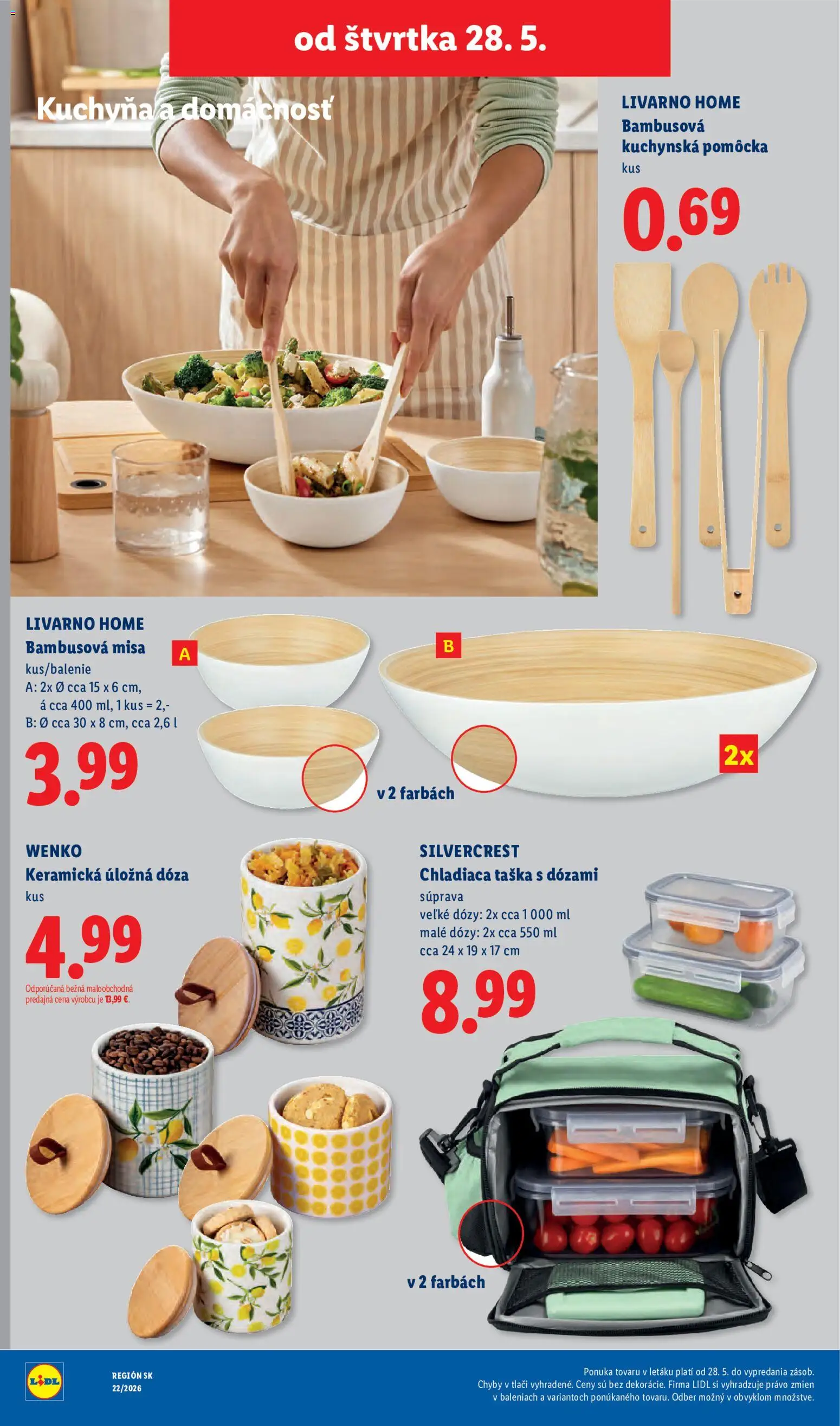 Nové Lidl akcie – leták je platný od 25.05.2026 | Strana: 90 | Produkty: Kuchyňa, Taška