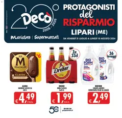 Anteprima del volantino Decò volantino Maxistore, Supermercati Lipari valido a partire dal 31/07/2026