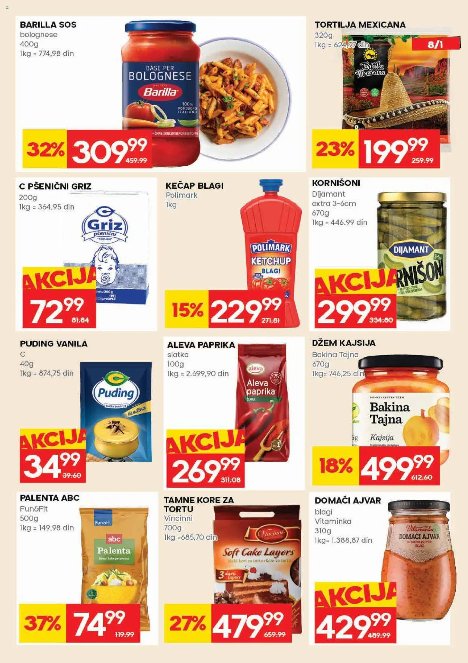 Idea katalog - važi od 21.05.2026 | Strana: 17 | Proizvode: Kečap, Kornišoni, Sos, Pšenični griz