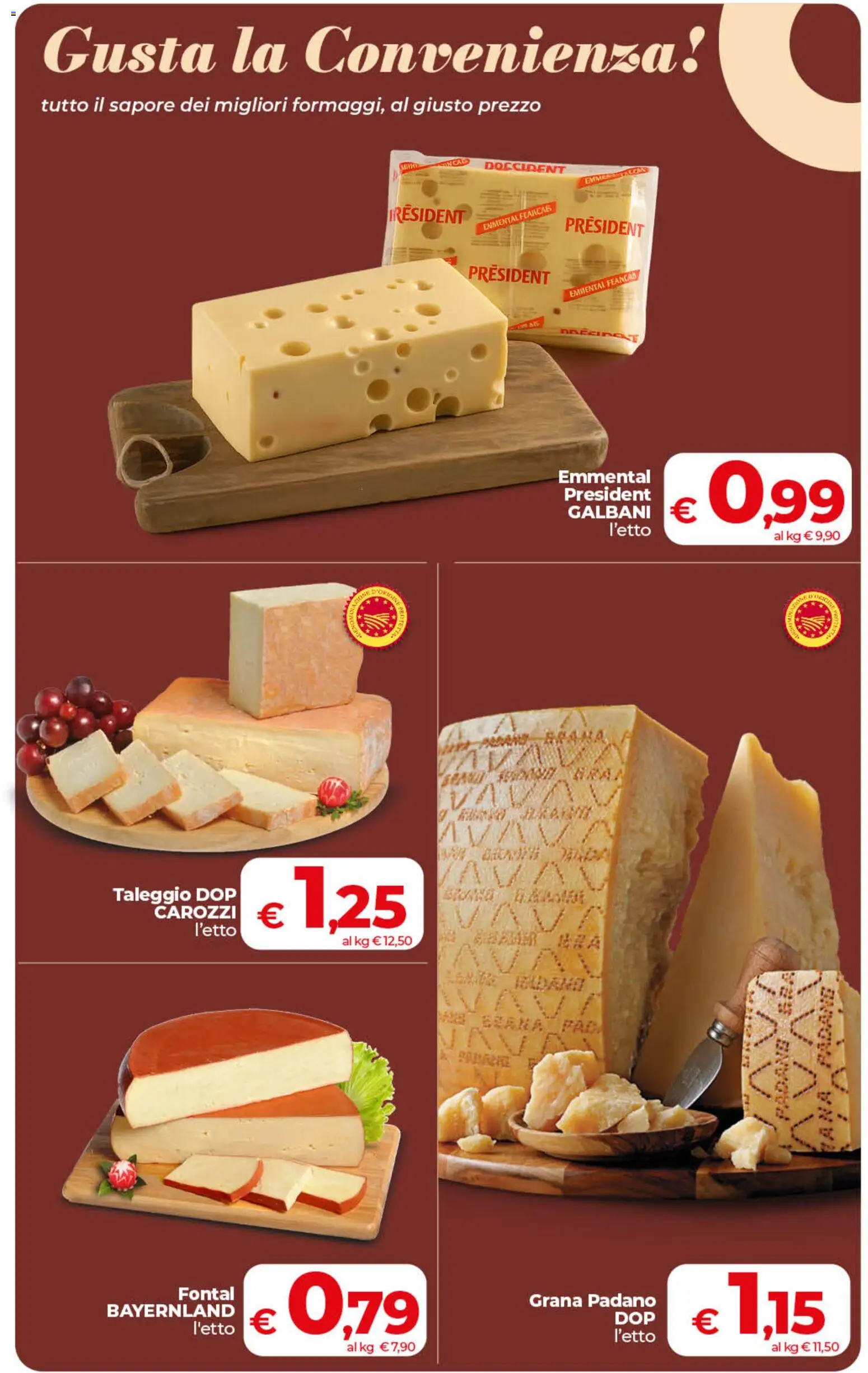 Volantino COOP del 21/08/2026 | Pagina: 10 | Prodotti: Grana Padano, Emmental