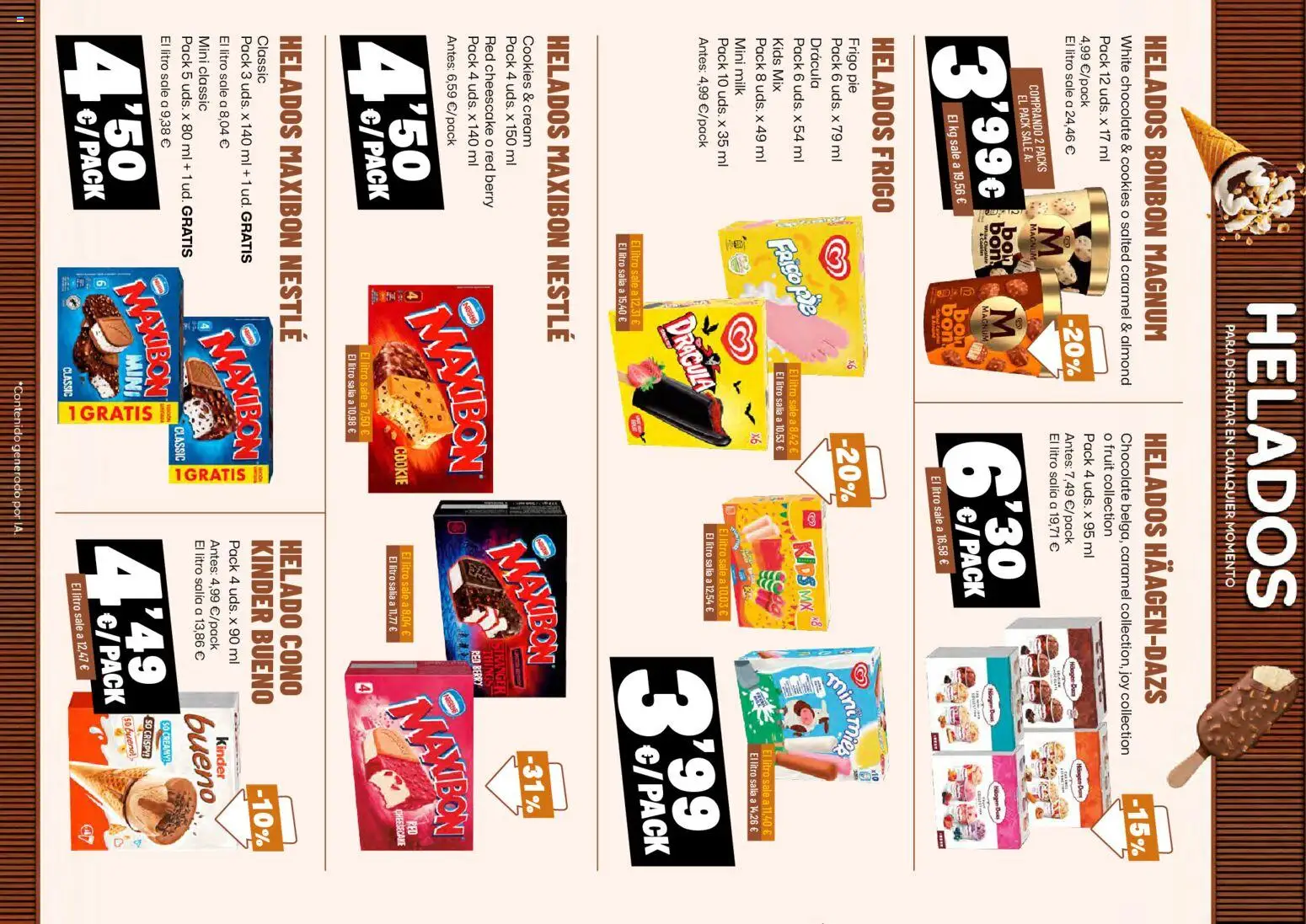 AhorraMas folleto │ válido desde el 09/07/2026 | Página: 14 | Productos: Chocolate, Helado