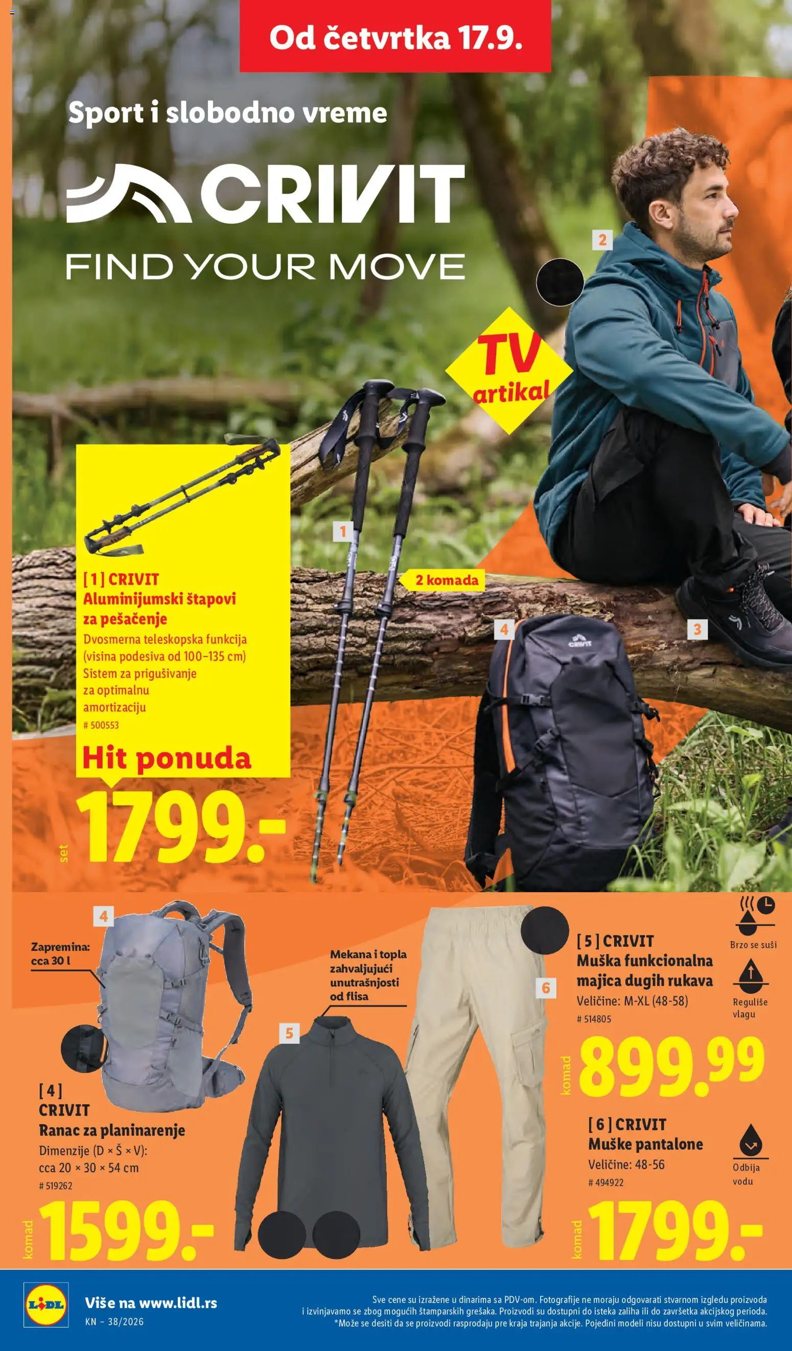 Lidl katalog - važi od 17.09.2026 | Strana: 62