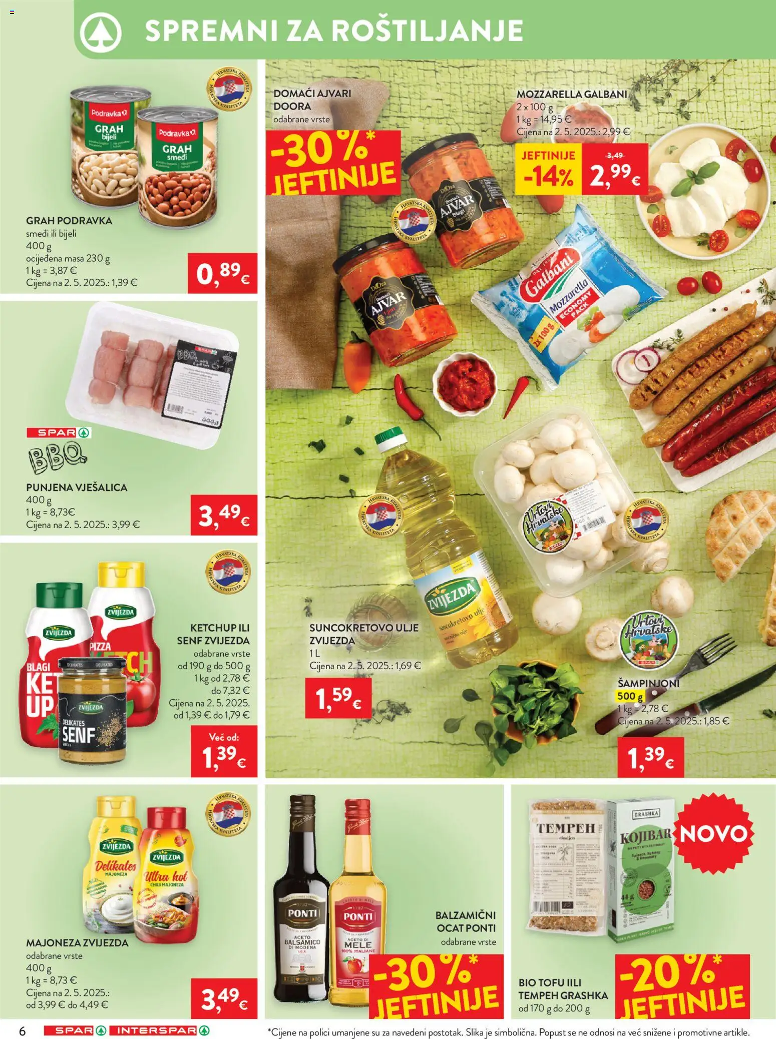 Spar katalog | vrijedi od 20.05.2026 | Stranica: 6 | Proizvodi: Suncokretovo ulje, Ulje, Ajvar, Šampinjoni