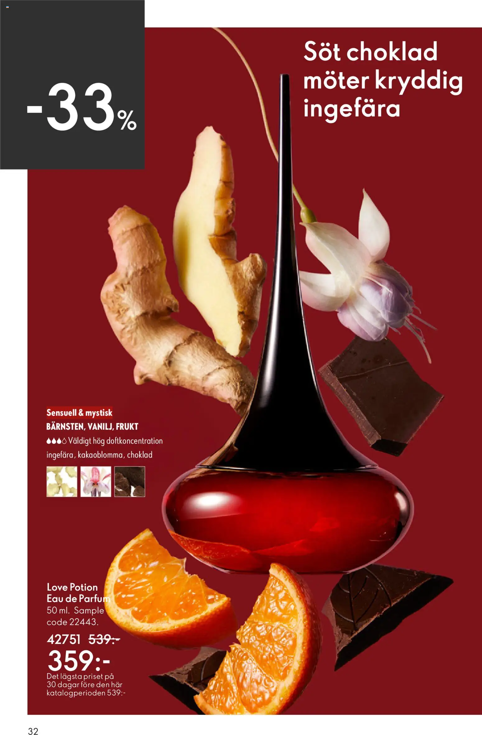 Oriflame reklamblad aktuell från 03.06.2026 | Sida: 32 | Produkter: Choklad