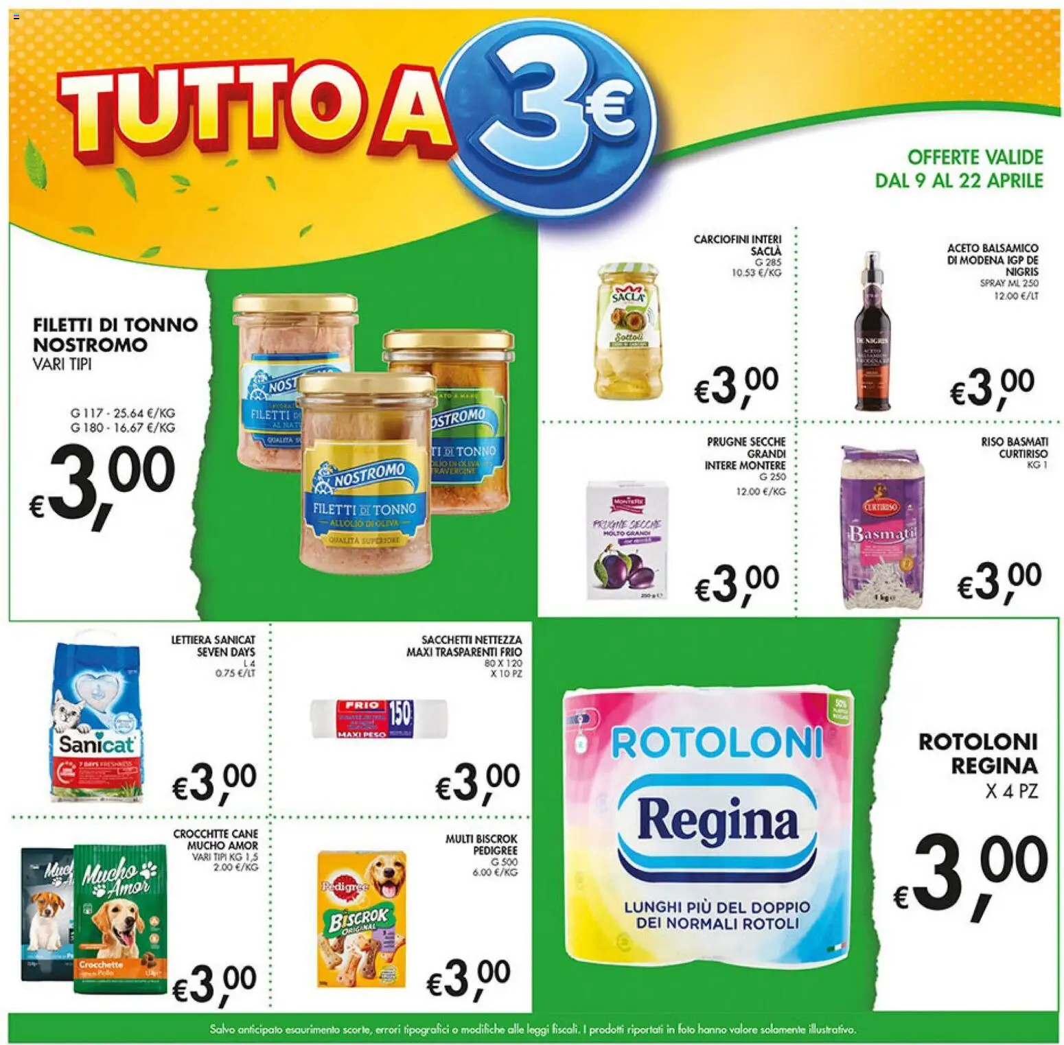 Volantino Coal del 09.04.2026 | Pagina: 9 | Prodotti: Riso Basmati, Crocchette, Tonno, Aceto