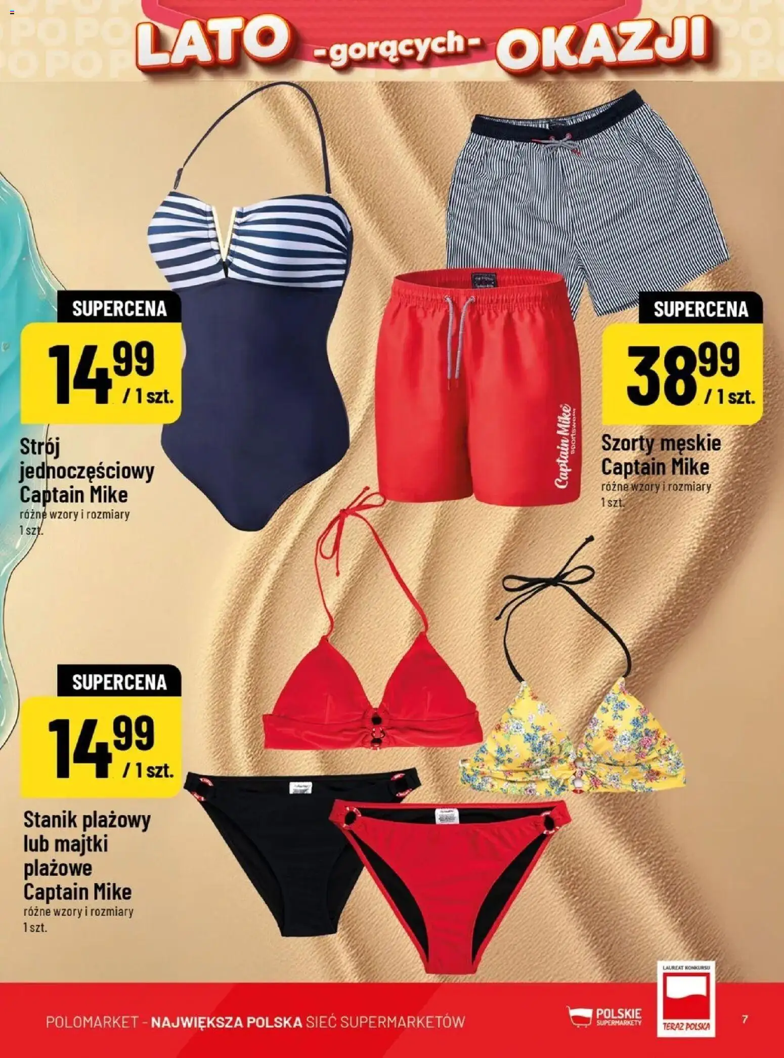 Nowa POLOmarket gazetka od jutra 19.08.2026 | Strona: 7 | Produkty: Szorty, Majtki, Stanik