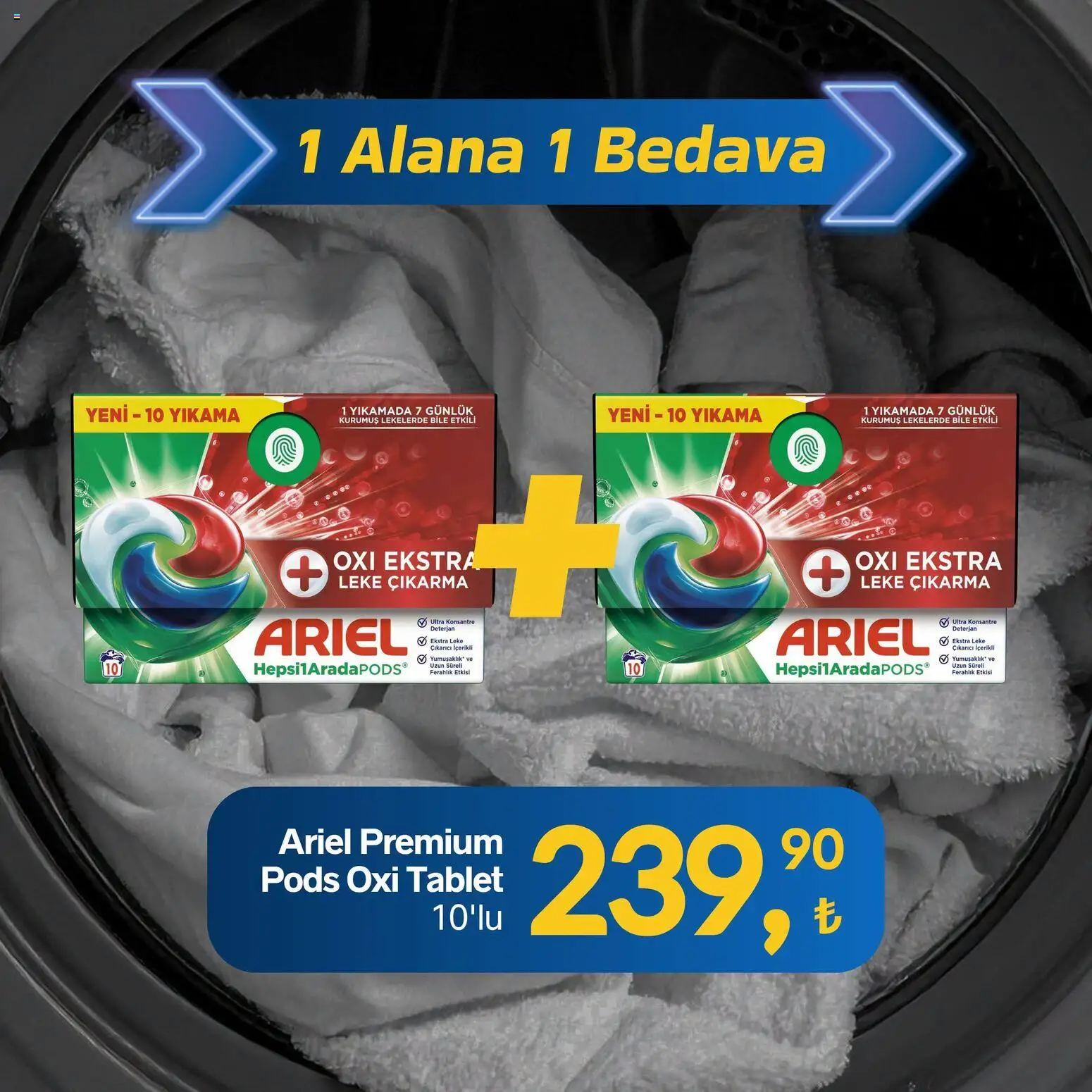 Gürmar - 1 Alana 1 Bedava fırsatları - 09 Temmuz 2026 tarihinden itibaren geçerlidir | Sayfa: 7 | Ürünler: Leke çıkarıcı, Deterjan, Tablet