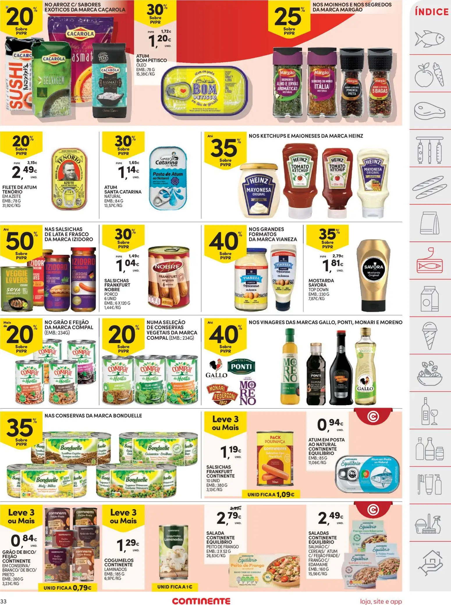 Continente folheto │ válido de 29/09/2026 | Página: 33 | Produtos: Óleo, Ketchup, Cenoura, Filete