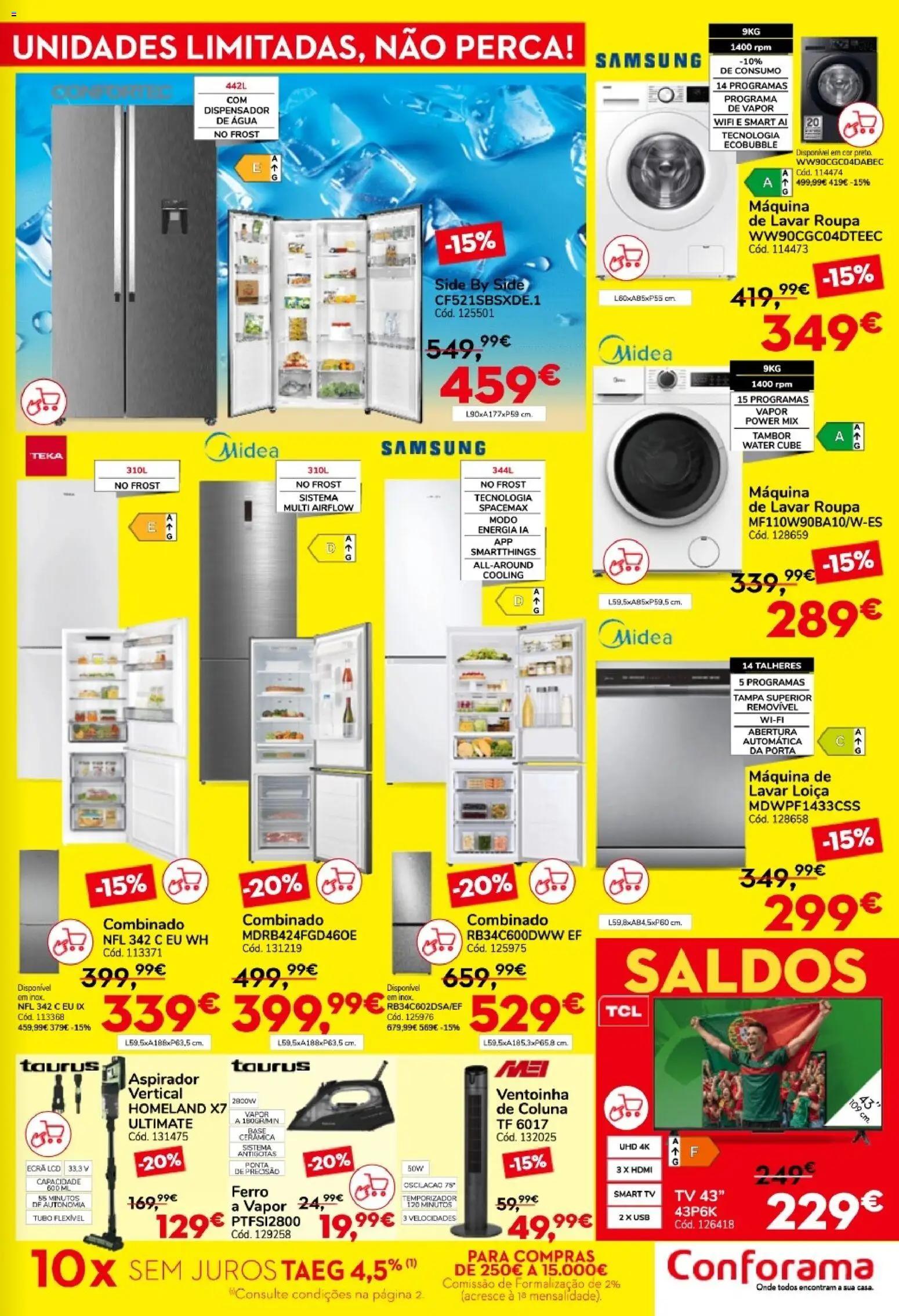 Conforama folheto │ válido de 25/06/2026 | Página: 7 | Produtos: USB, Ferro, Talheres, Base