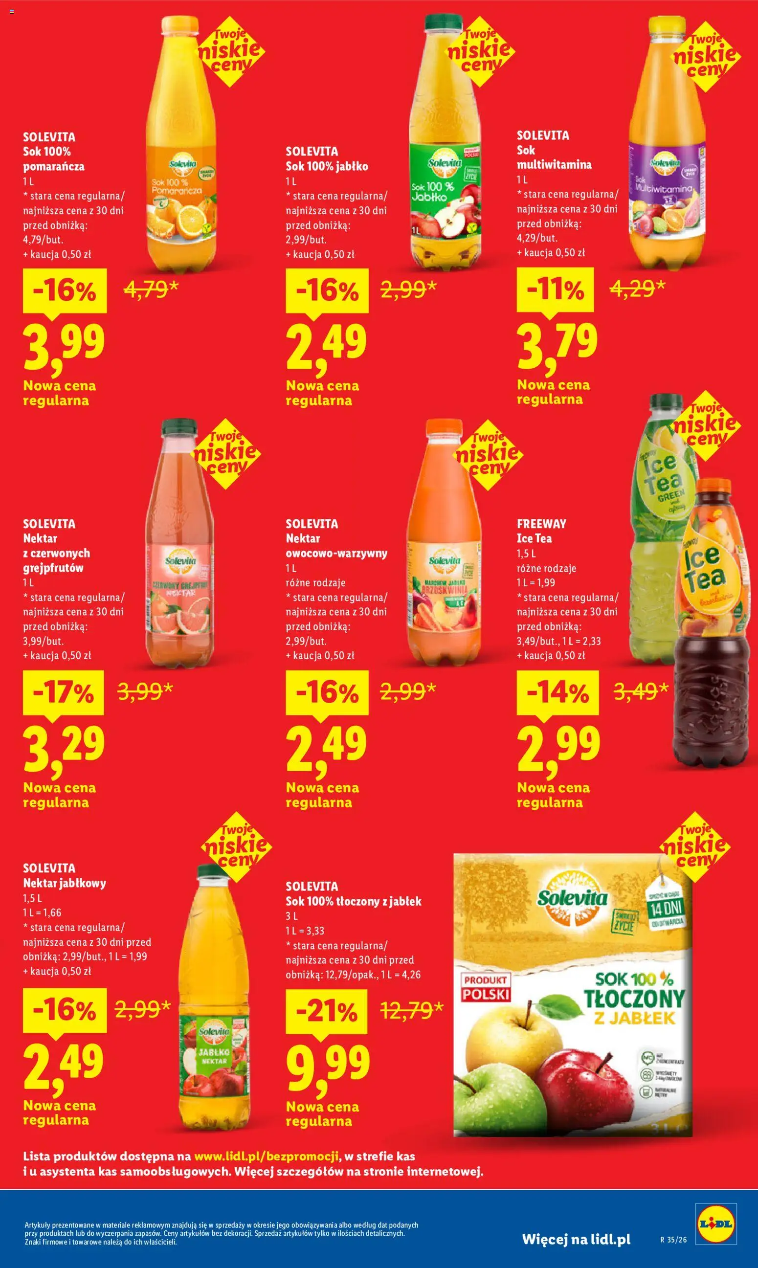 Lidl Polsko leták od 24.08.2026 | Strana: 27 | Produkty: Solevita, Ice tea