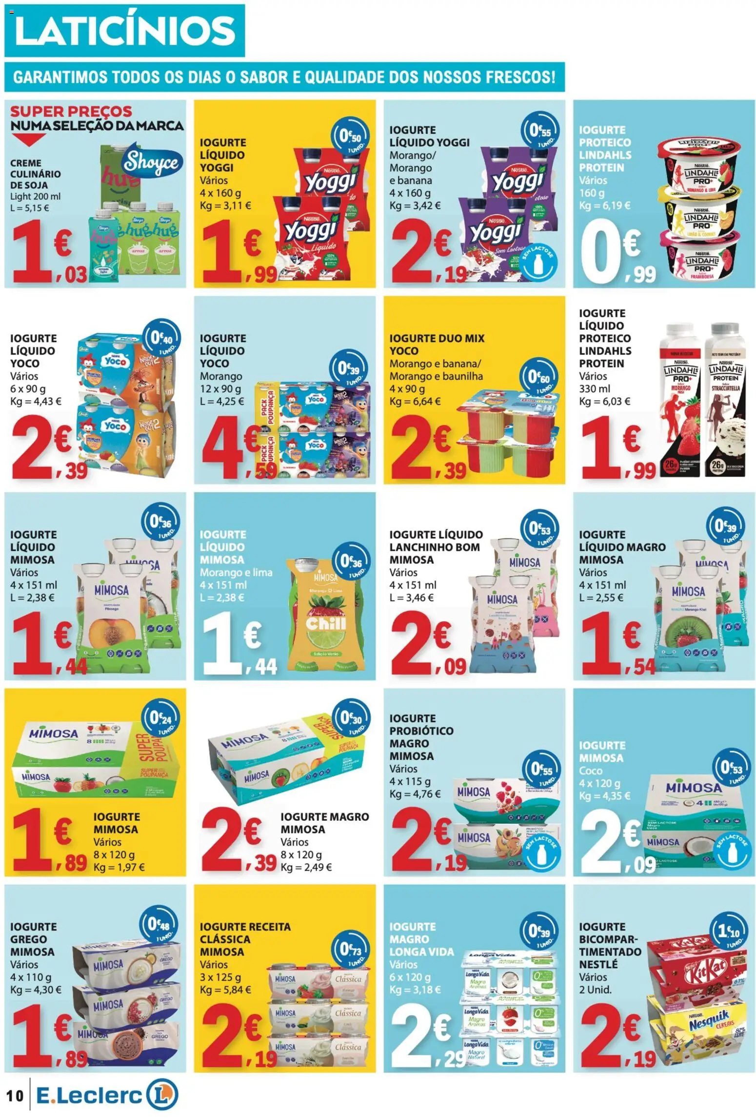E.Leclerc folheto │ válido de 17/09/2026 | Página: 10 | Produtos: Baunilha, Laticínios, Coco, Creme