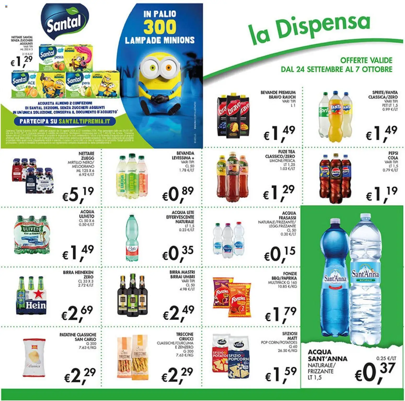 Volantino Coal del 24/09/2026 | Pagina: 22 | Prodotti: Acqua Lete, Popcorn, Melograno, Heineken