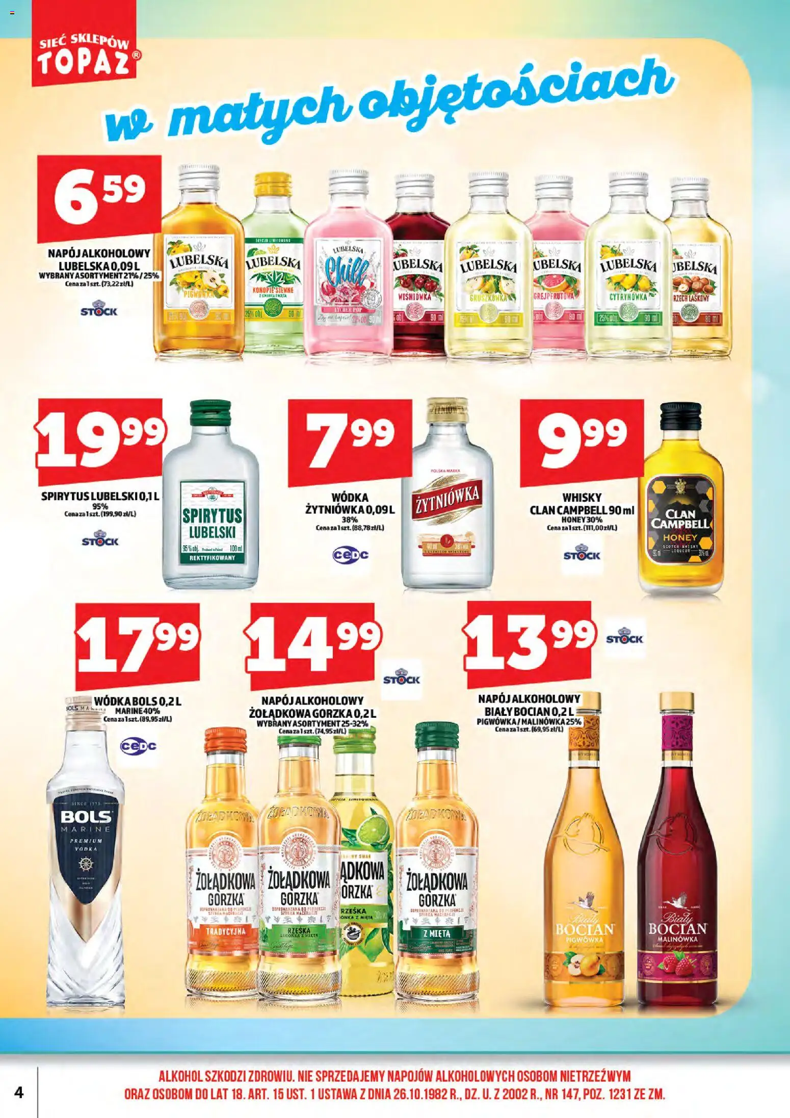 Topaz gazetka alkoholowa od 01.06.2026 | Strona: 6 | Produkty: Limonka, Mięta, Wódka, Whisky