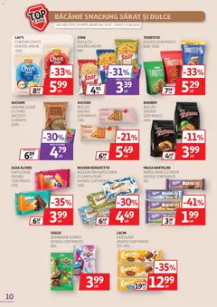 Ofertele Auchan valabile de la 29.07.2026 | Pagină: 10 | Produse: Arahide, Cremă, Pufuleți, Chipsuri