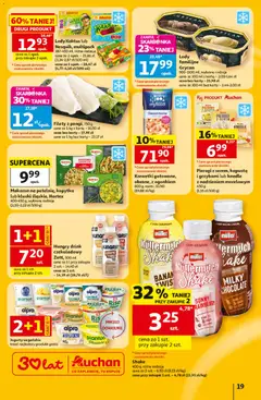 Pogląd oferty "Auchan gazetka - 30 Lat Hipermarket" - ważna od 02.07.2026 | Strona: 19 | Produkty: Karta, Banan, Kopytka, Lody Kaktus