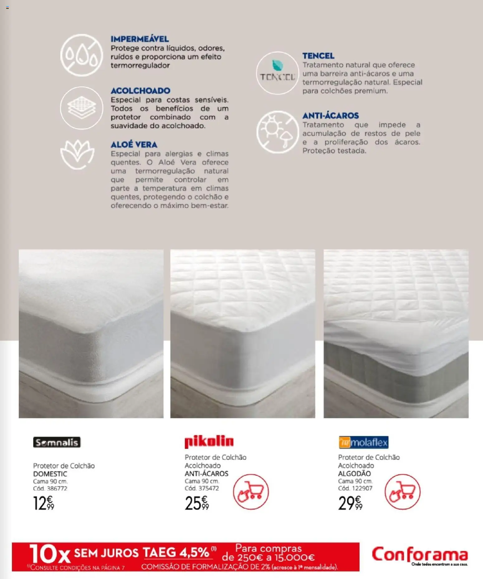 Conforama Camitis │ válido de 06/08/2026 | Página: 105 | Produtos: Algodão, Colchões, Colchão, Aloe Vera