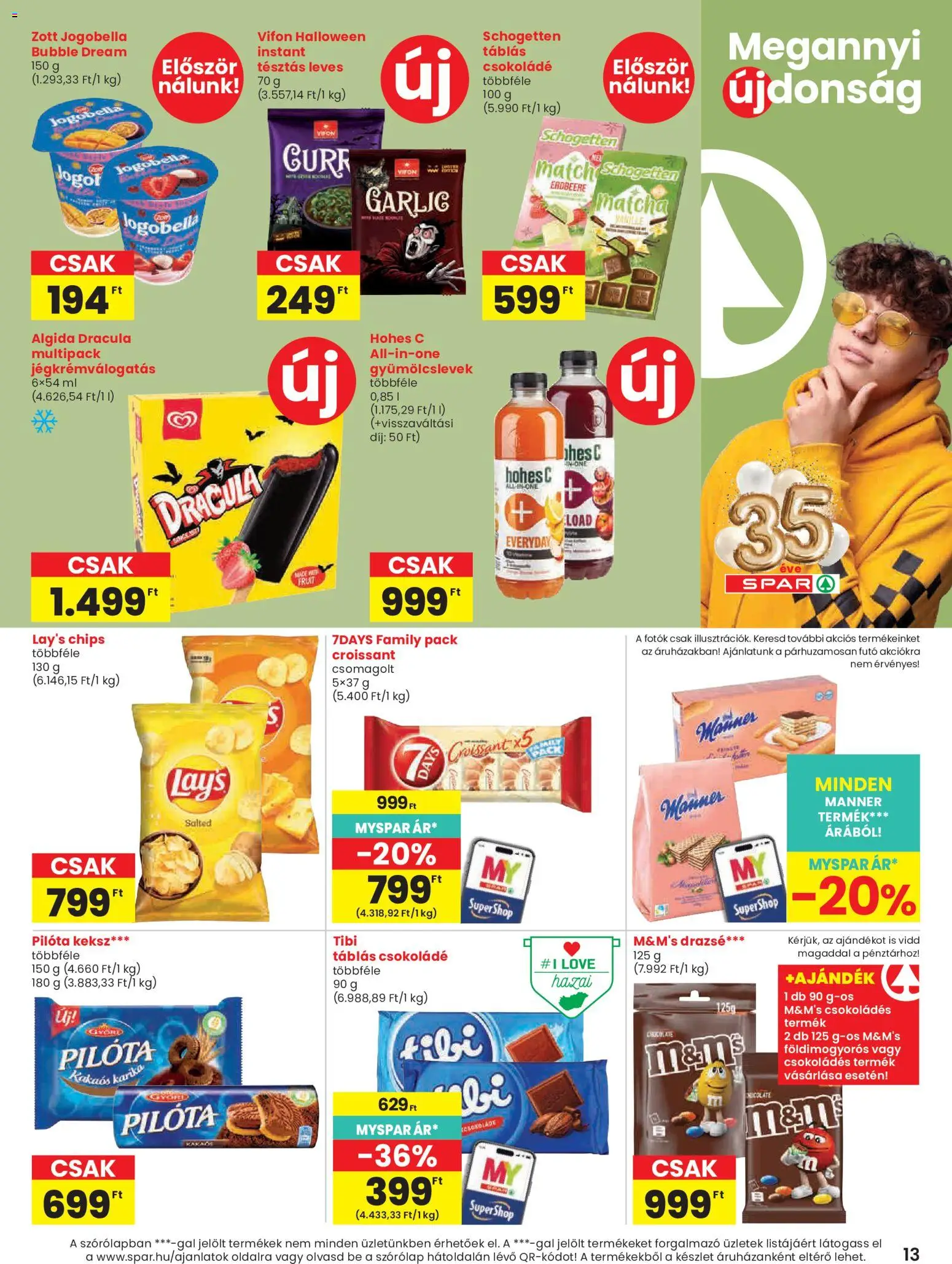 Spar akciós ujság - amely érvényes a következő dátumtól: 2026.10.01. | Oldal: 13