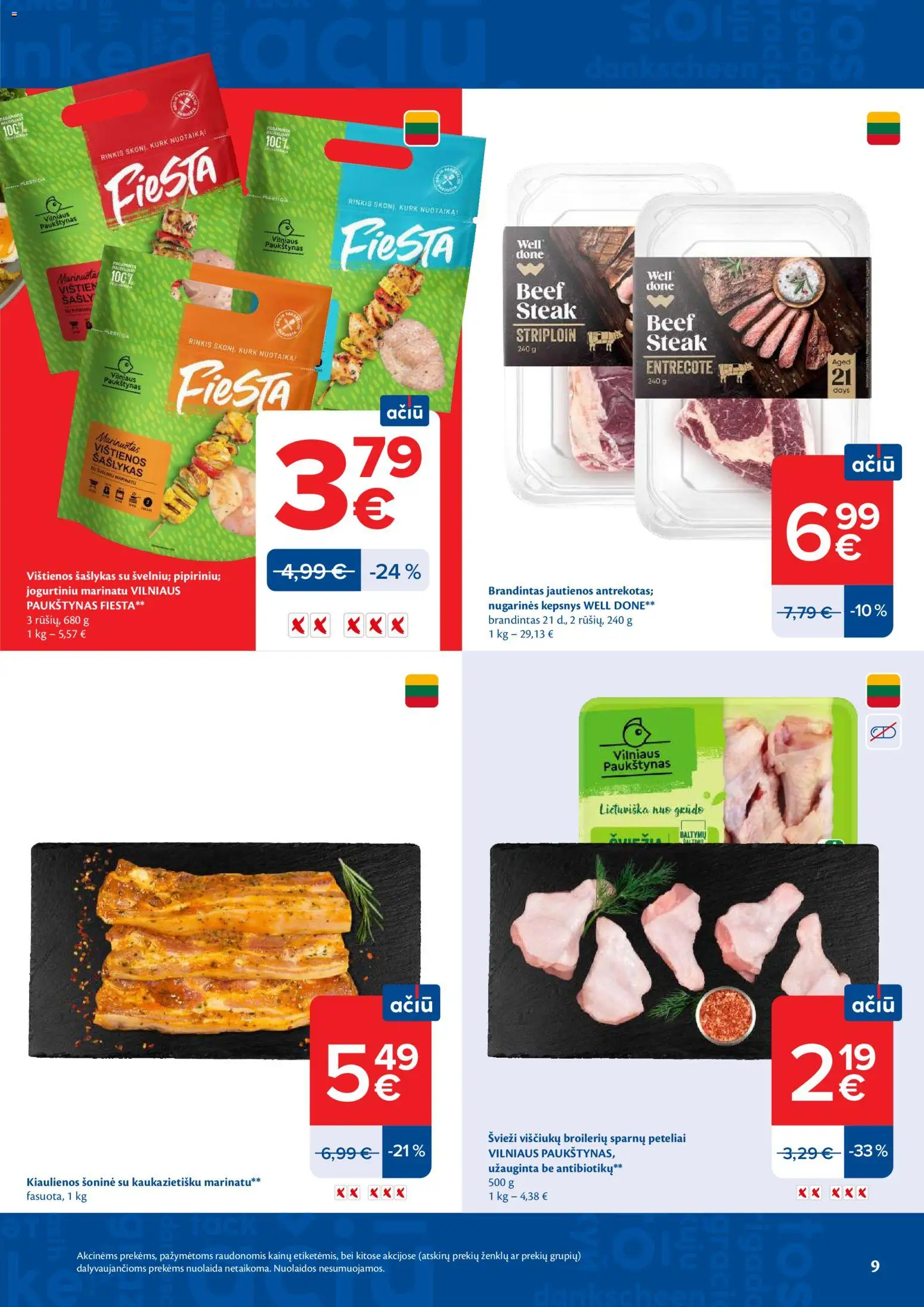 MAXIMA akcijos nuo 26.05.2026 | Puslapis: 9 | Prekių: Vištienos, Kiaulienos, Jautienos, Viščiukų