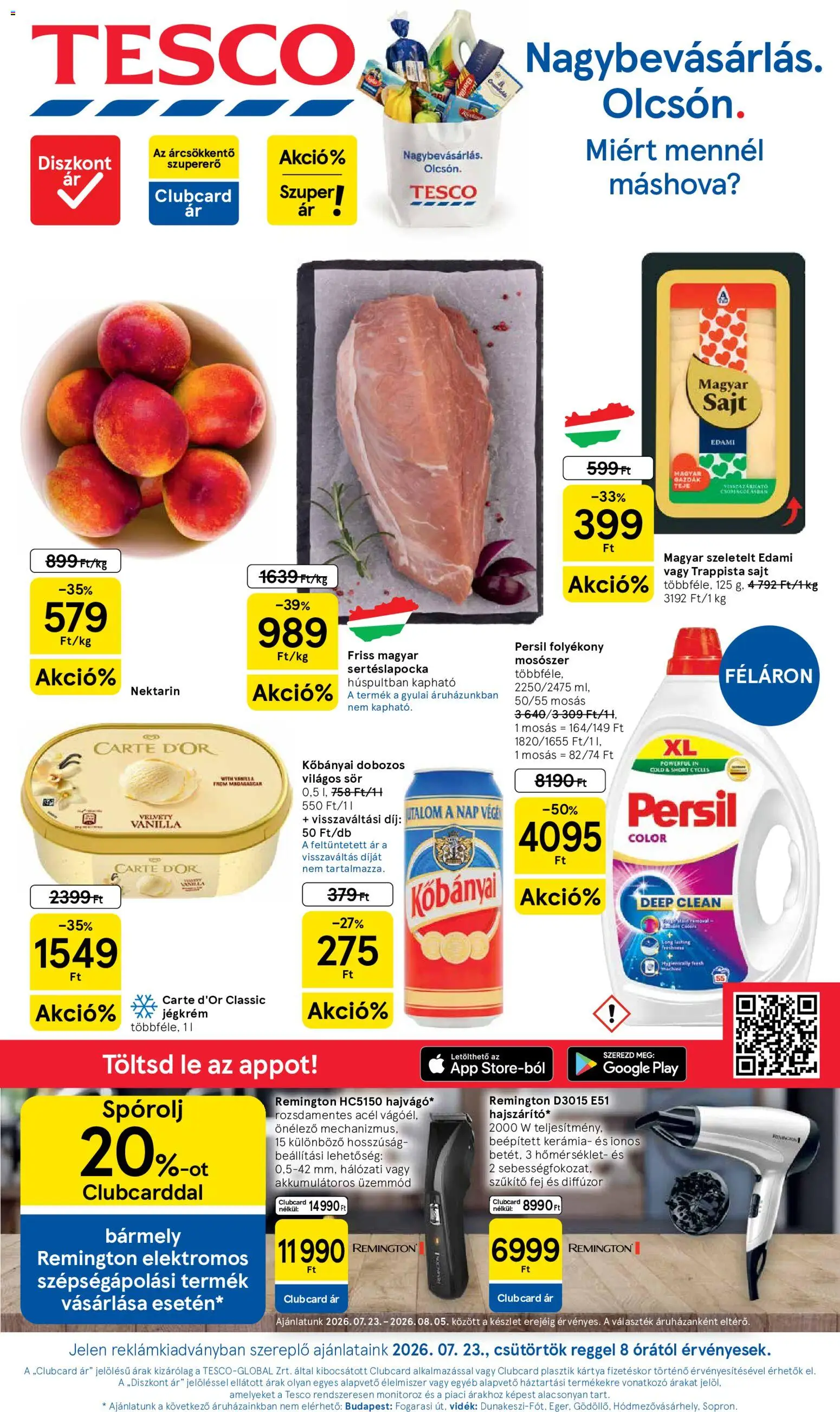 Tesco aktuális akciós újság catalogue cover