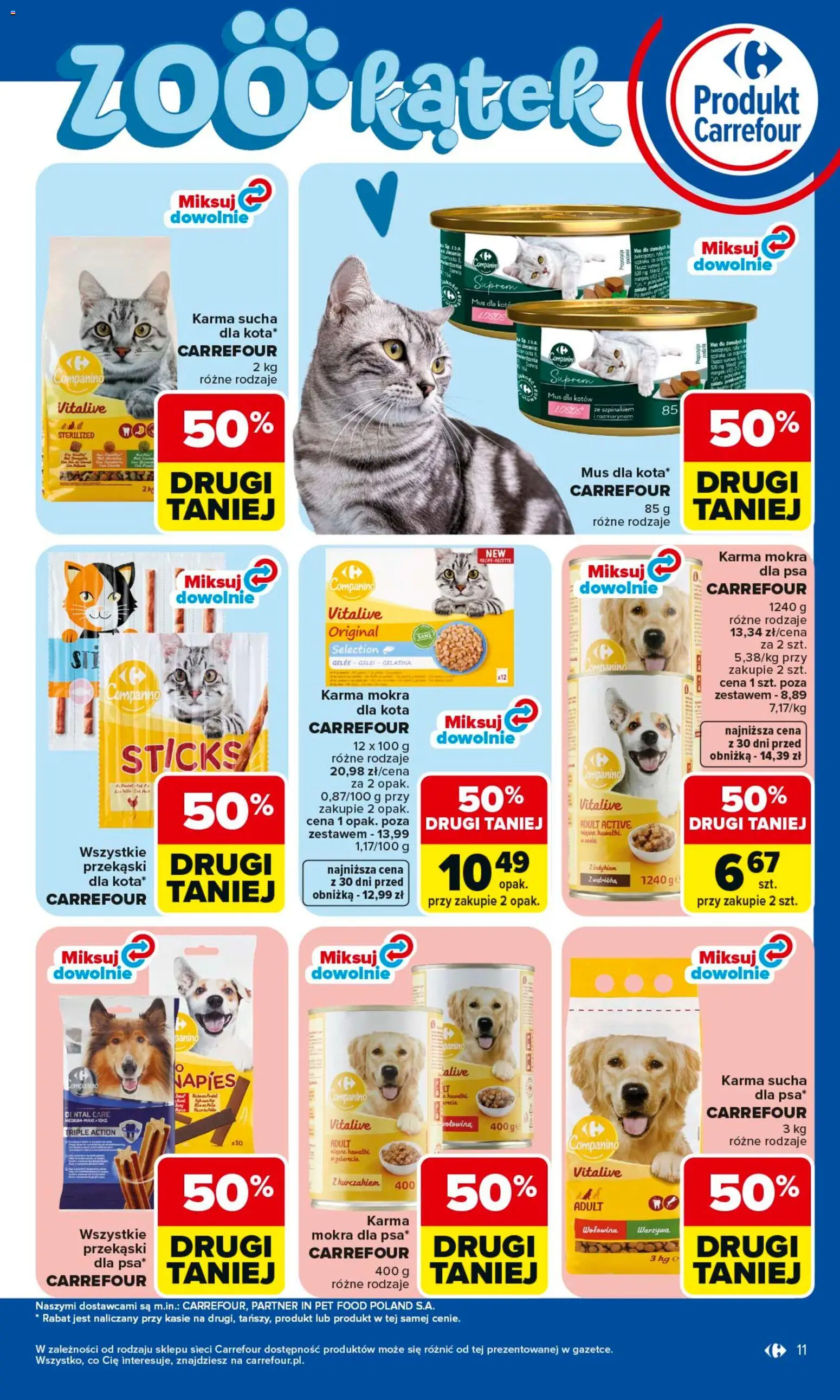 Carrefour gazetka - Wybierz Jakość W Najlepszej Cenie od 25.05.2026 | Strona: 11 | Produkty: Łosoś, Warzywa