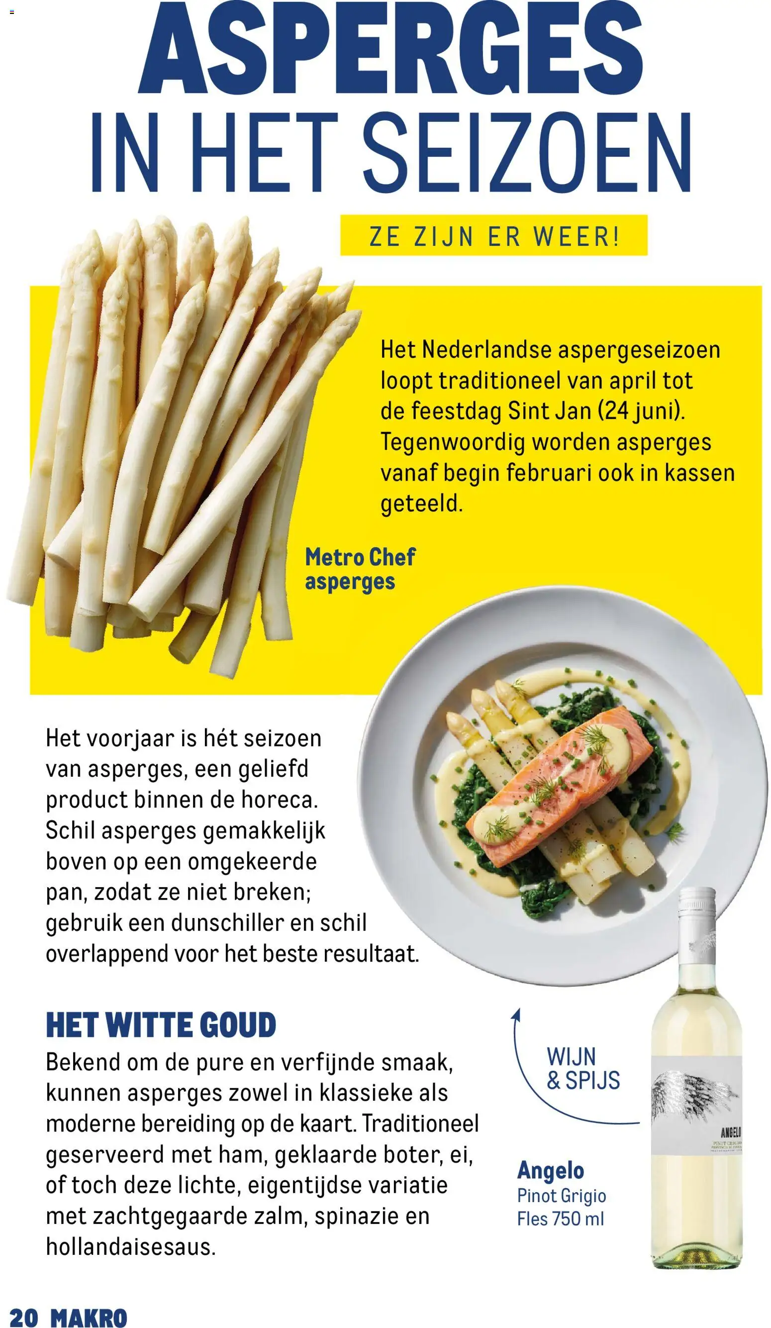 {H1} | Pagina: 20 | Producten: Spinazie, Asperges, Fles, Dunschiller