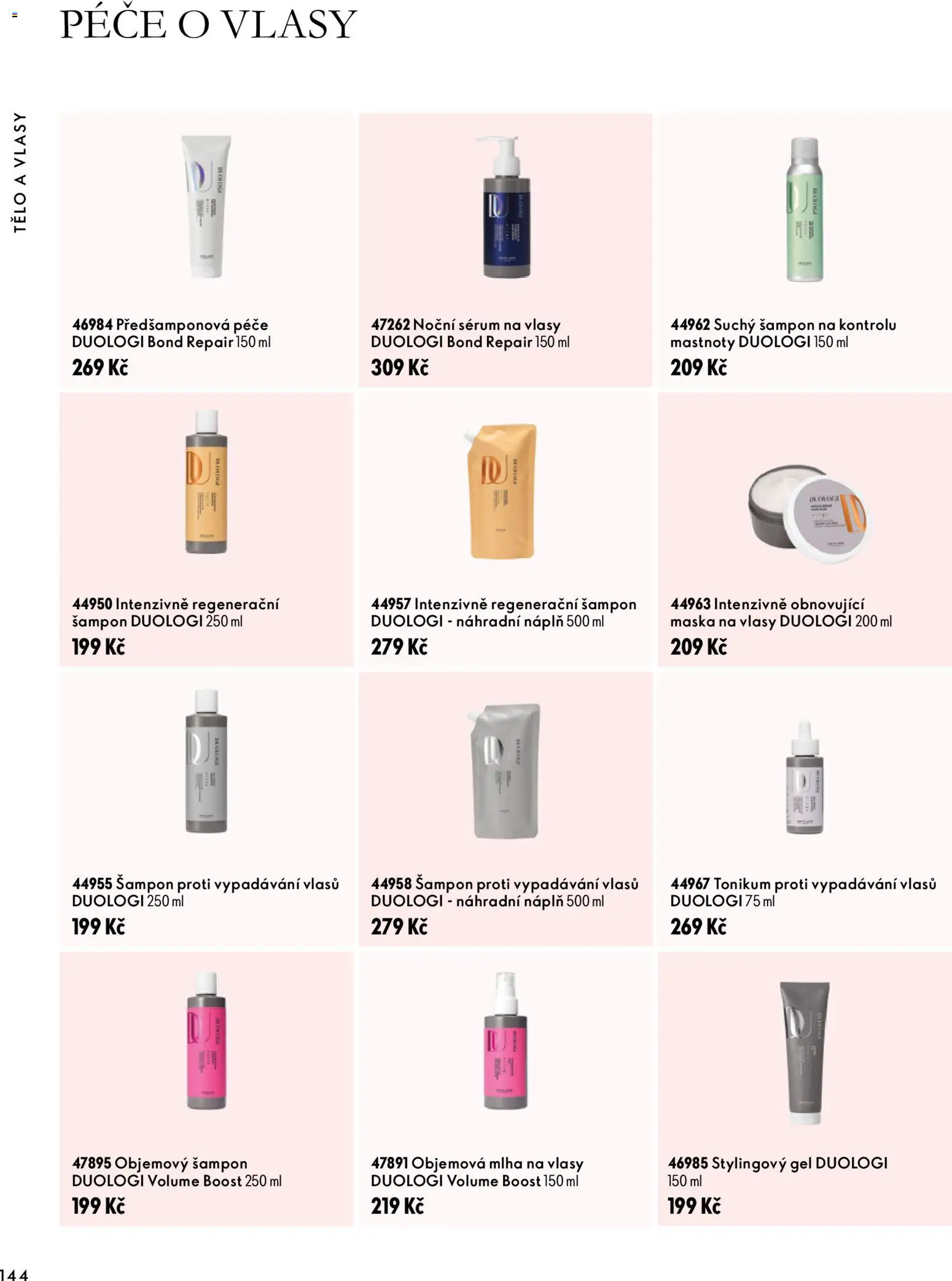 Oriflame katalog Novage+ Proceuticals od 30.09.2026 | Strana: 144 | Produkty: Sérum, Šampon, Maska na vlasy, Maska