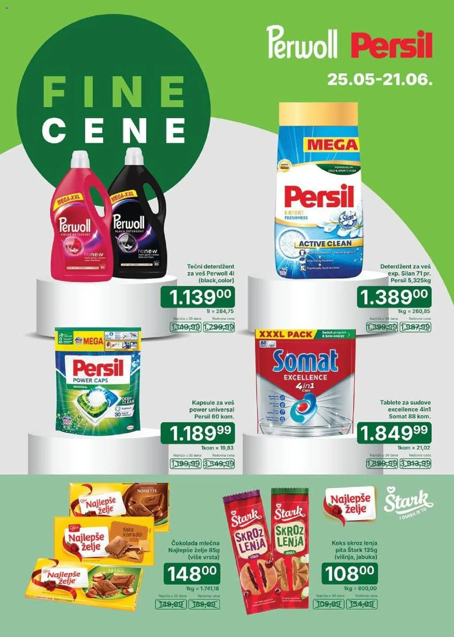 Univerexport katalog - važi od 25.05.2026 | Strana: 17 | Proizvode: Somat, Kapsule, Perwoll, Silan