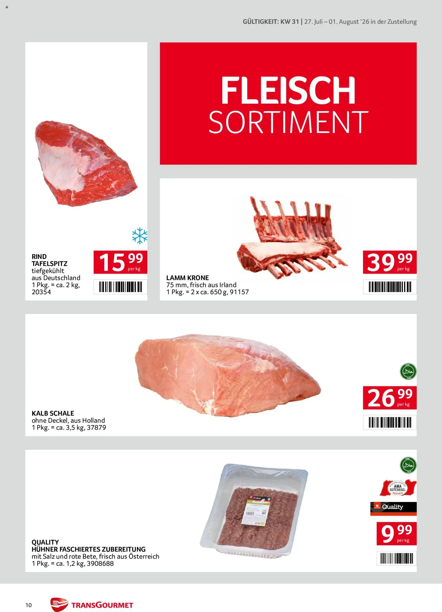Transgourmet Zustellaktion gültig ab 27.07.2026 | Seite: 10 | Produkte: Salz