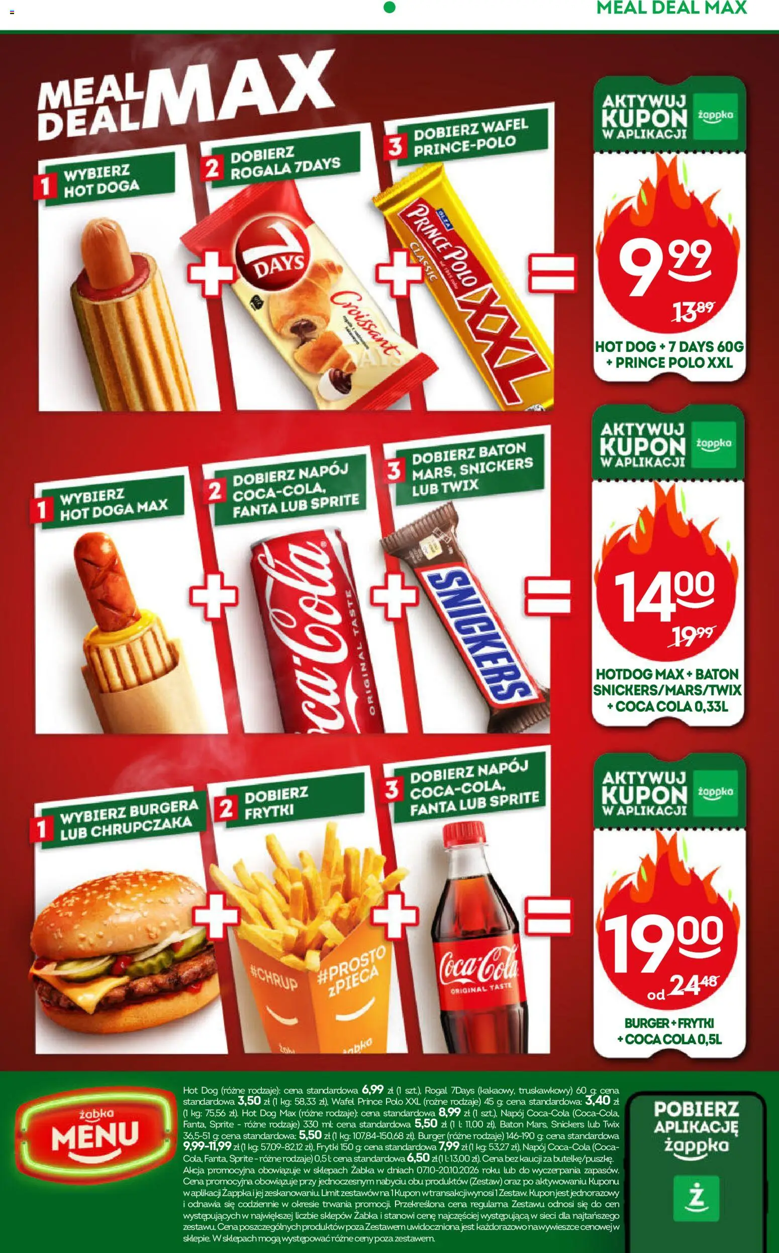 Żabka gazetka od 07.10.2026 | Strona: 49 | Produkty: Croissant, Prince polo xxl, Coca cola, 7days