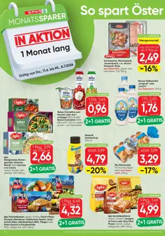 Spar - Flugblatt ab 11.06.2026 gültig | Seite: 10 | Produkte: Gemüse, Milch, Butter, Creme