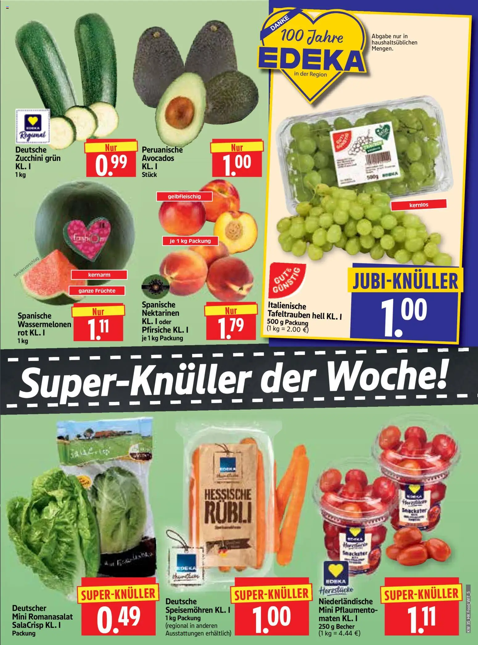 HERKULES Prospekt – gültig ab 24.08.2026 | Seite: 5 | Produkte: Nektarinen, Zucchini