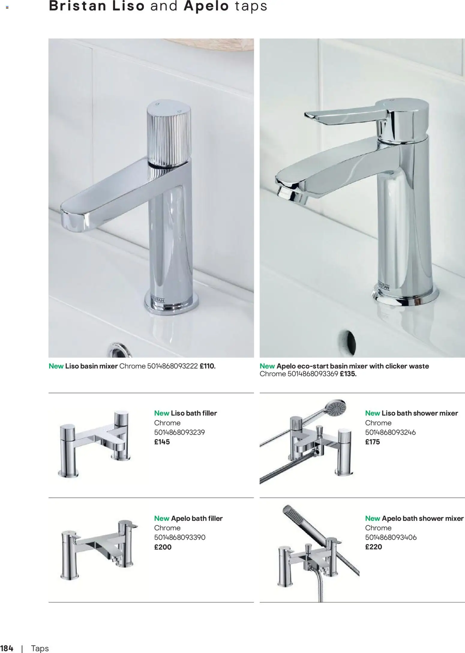 {H1} | Page: 185 | Products: Bath, Shower, Mixer