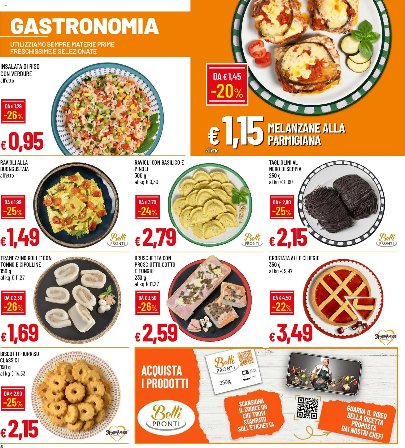 Volantino Galassia del 11/06/2026 | Pagina: 8 | Prodotti: Riso, Biscotti, Prosciutto, Basilico
