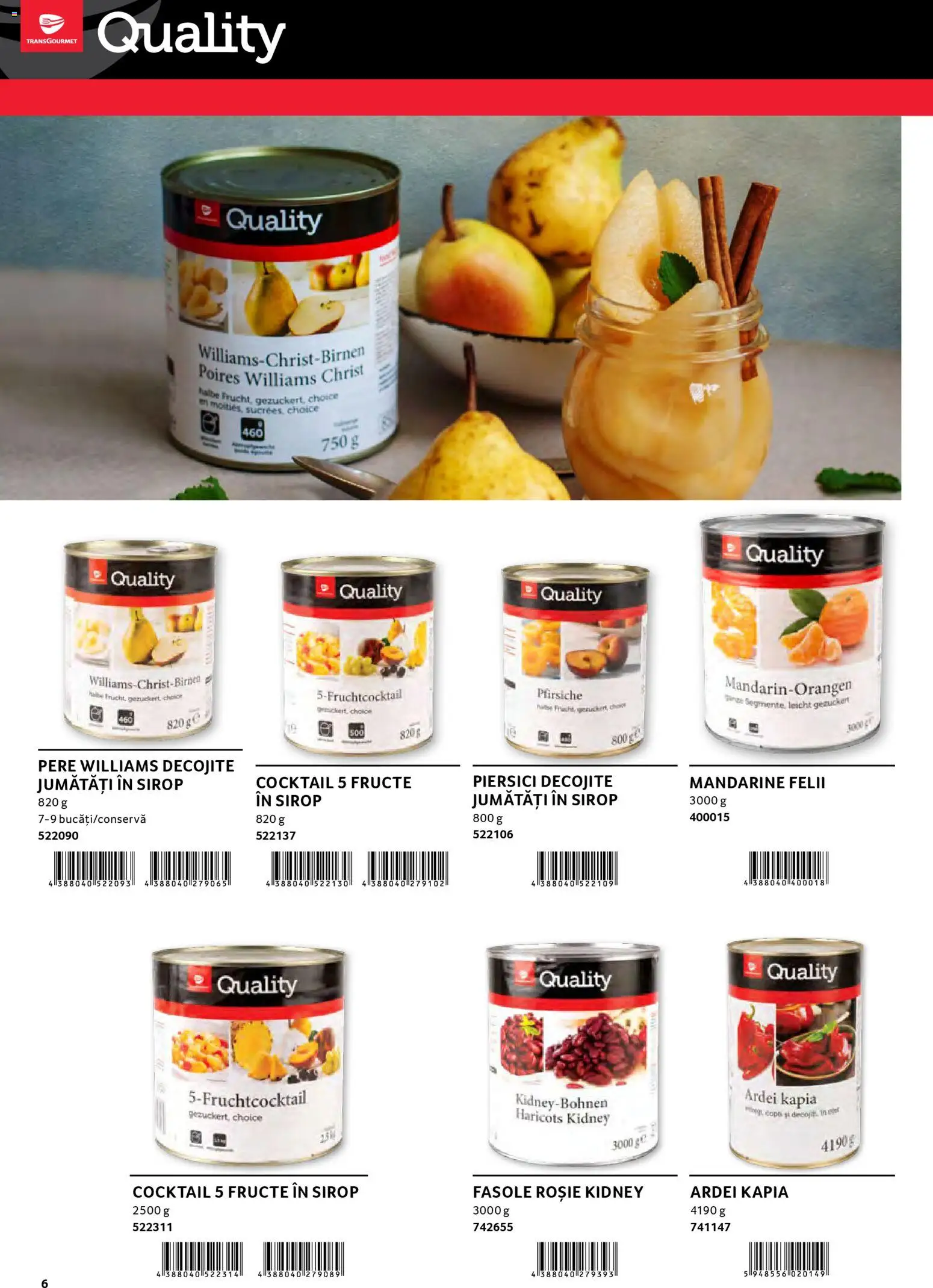 Noul catalog Selgros – valabil de la 30.01.2026 | Pagină: 6 | Produse: Ardei, Cocktail, Mandarine, Fructe