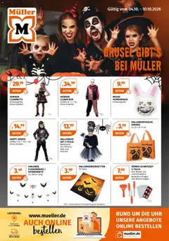 Müller Halloween-Highlights ab 04.10.2026 gültig