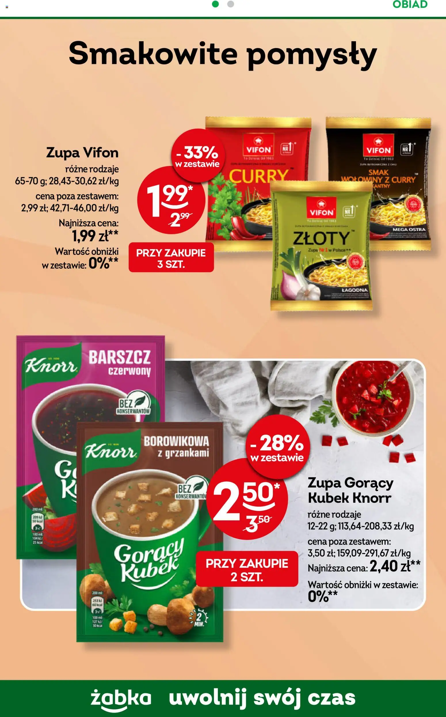 Żabka gazetka od 21.10.2026 | Strona: 60 | Produkty: Barszcz, Curry, Vifon, Zupa