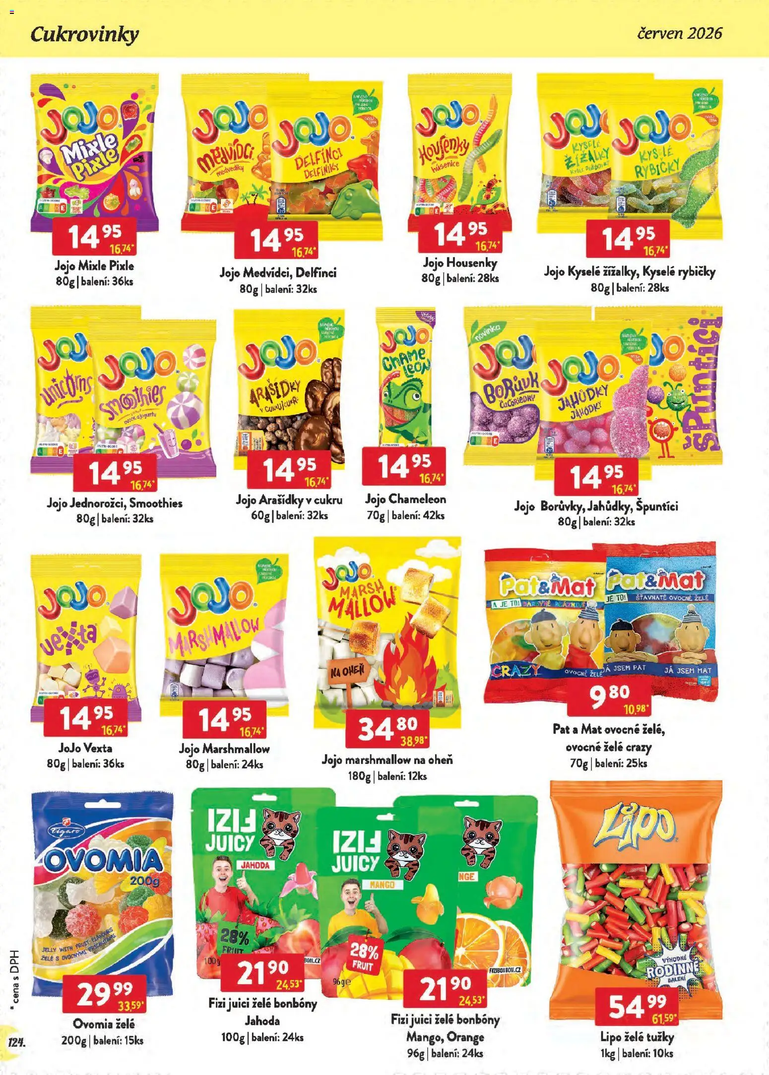 Astur & Qanto leták - Velkoobchod 06/2026 od 01.06.2026 | Strana: 124 | Produkty: Marshmallow, Mango, Vesta, Jojo Marshmallow na oheň