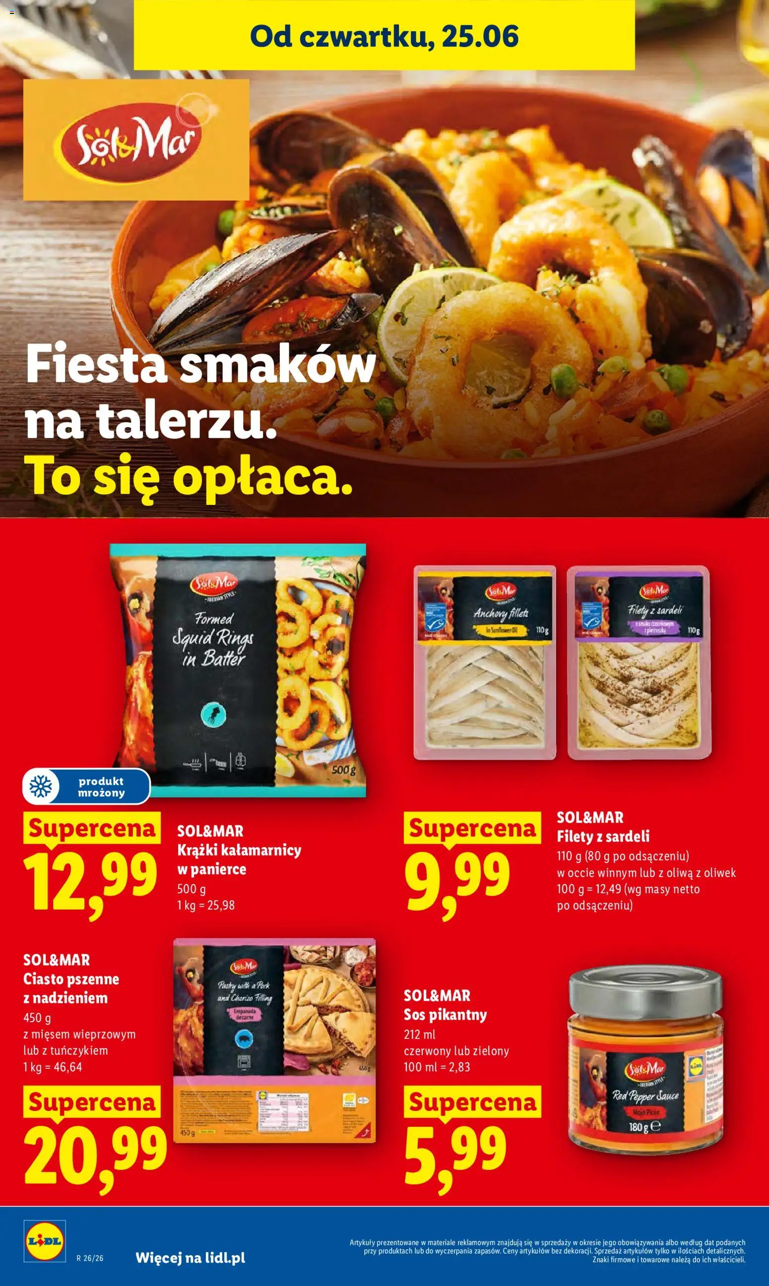 Lidl gazetka od 25.06.2026 | Strona: 60 | Produkty: Oliwa z oliwek, Ciasto, Sok, Sos